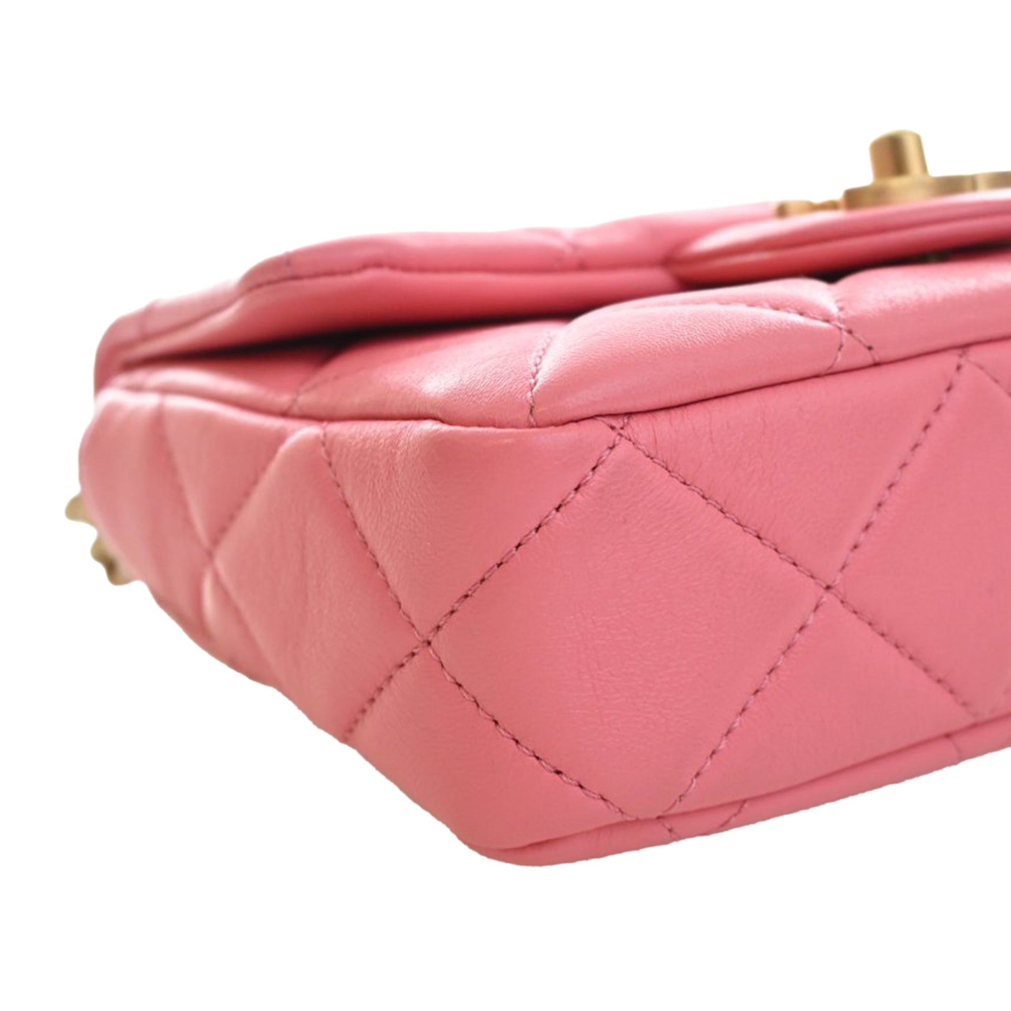 Chanel Mini Lambskin Pending CC Flap - image 10