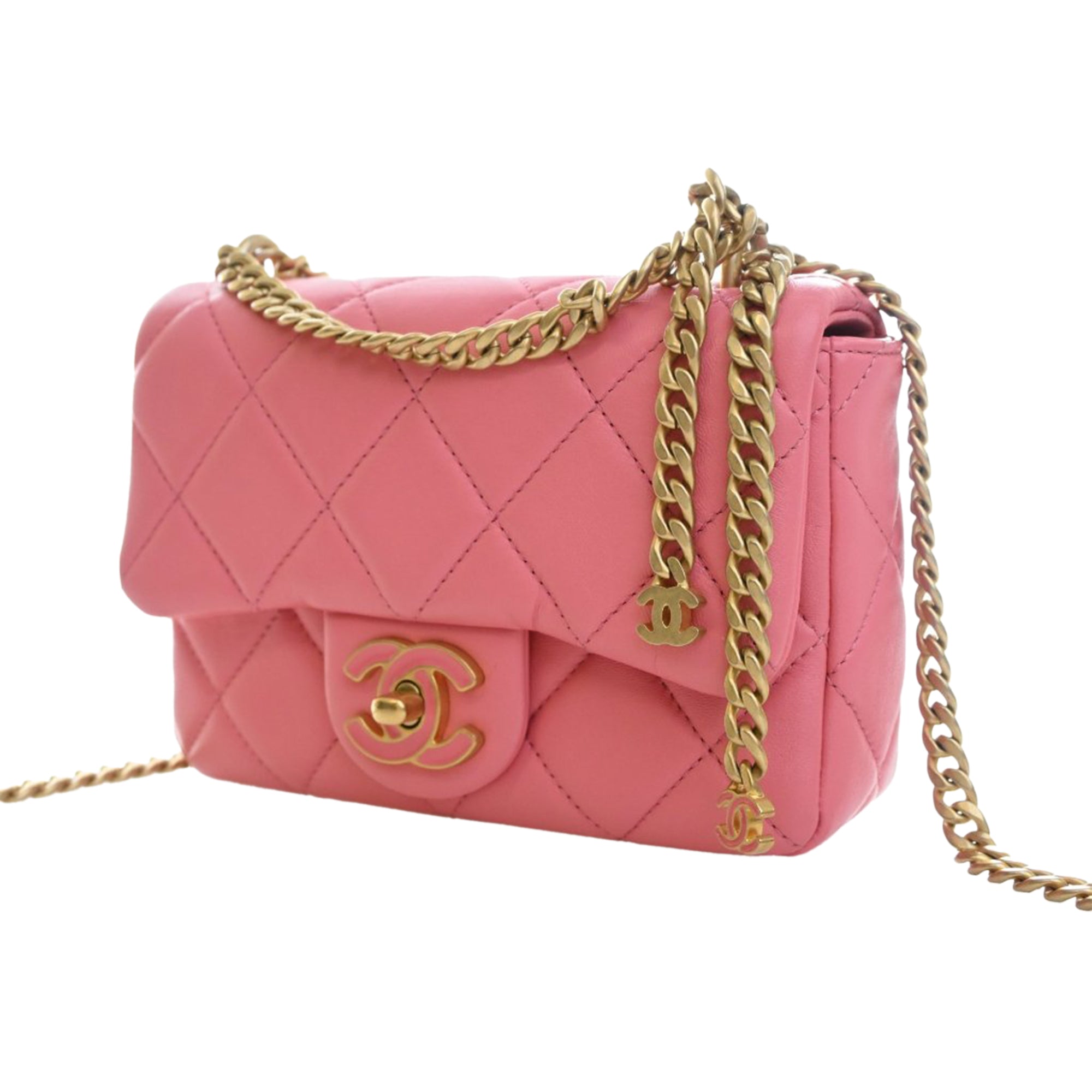 Chanel Mini Lambskin Pending CC Flap - image 14