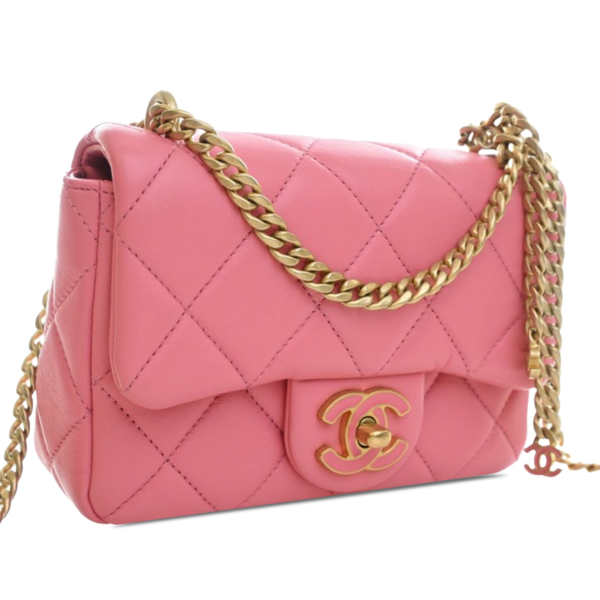 Chanel Mini Lambskin Pending CC Flap - image 2