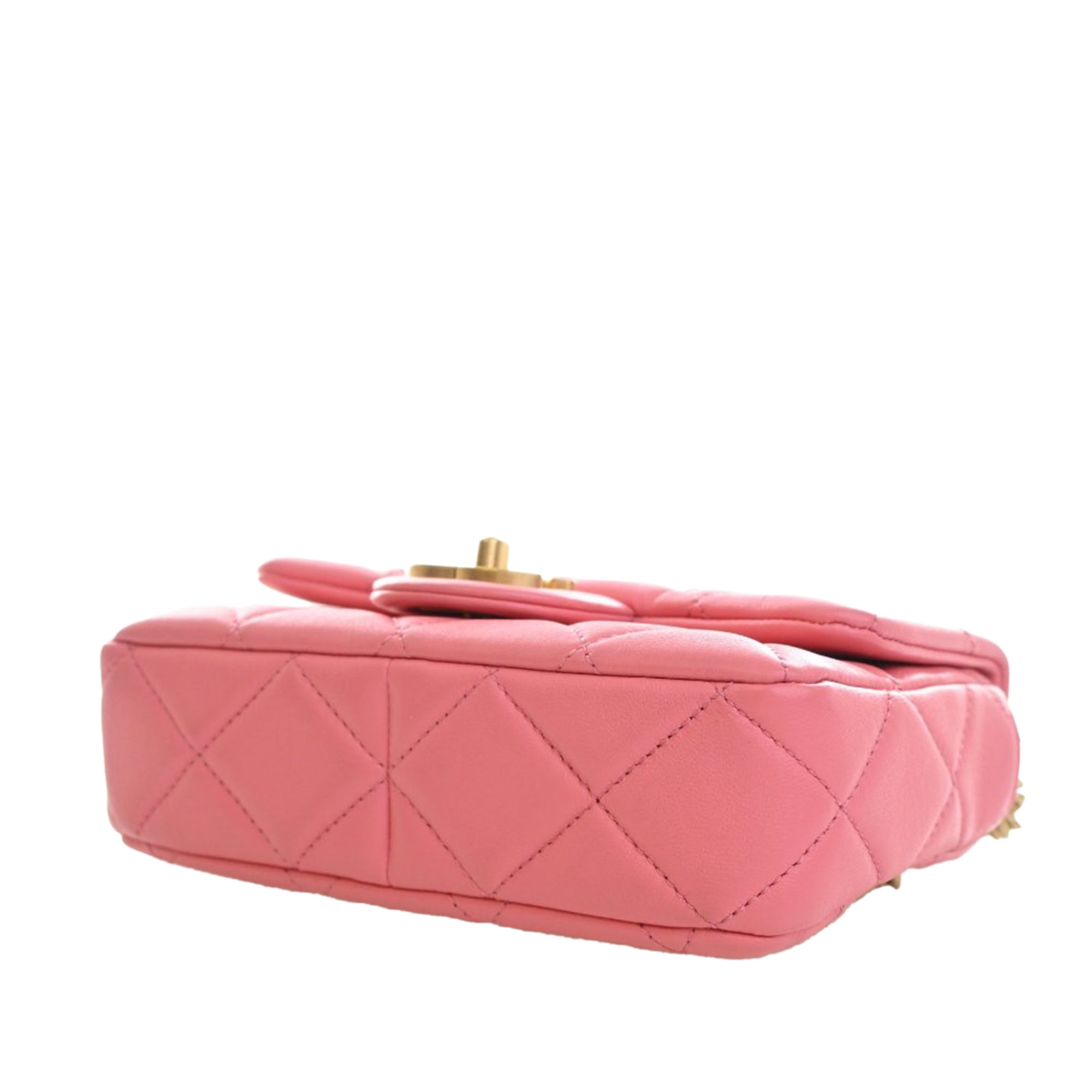 Chanel Mini Lambskin Pending CC Flap - image 7