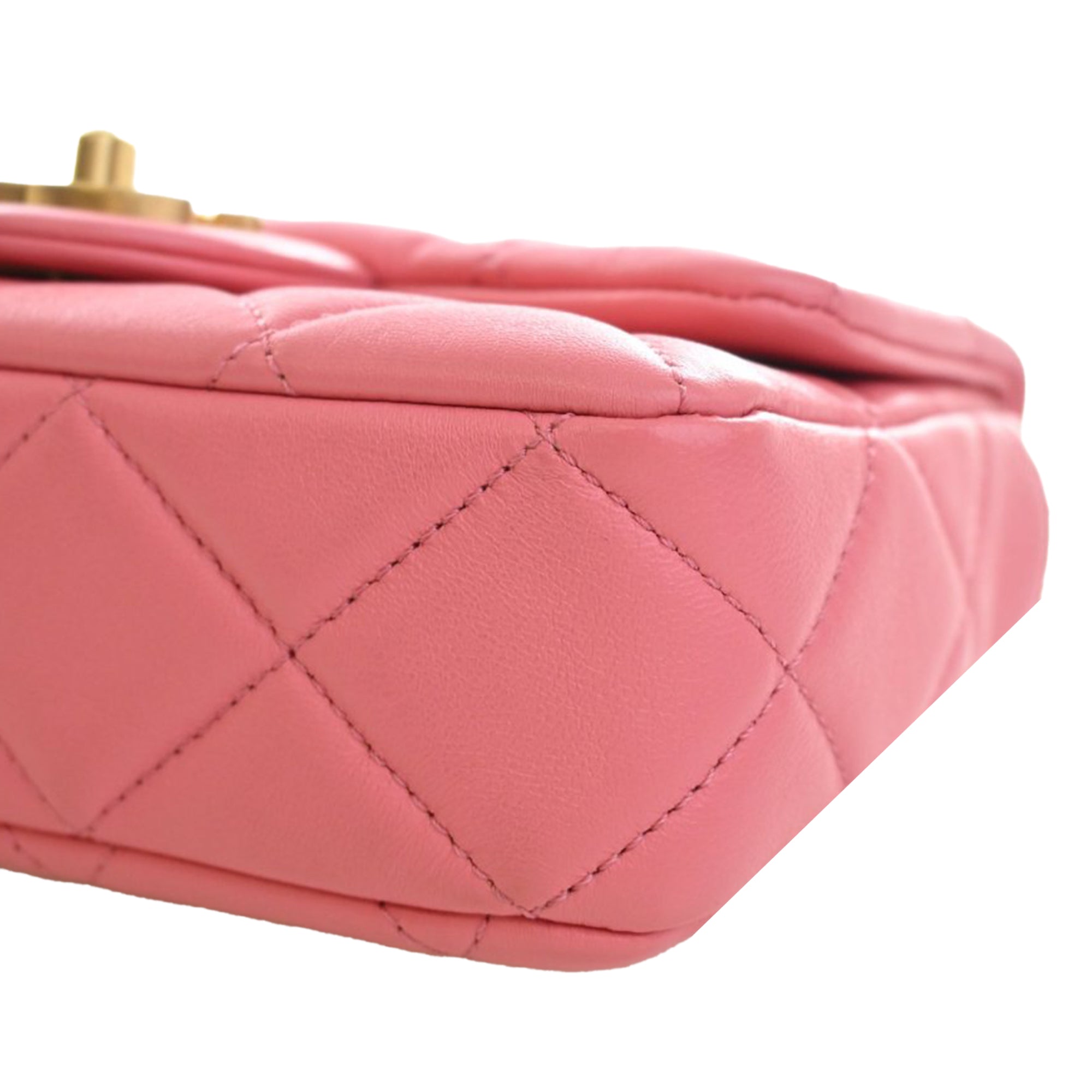 Chanel Mini Lambskin Pending CC Flap - image 9
