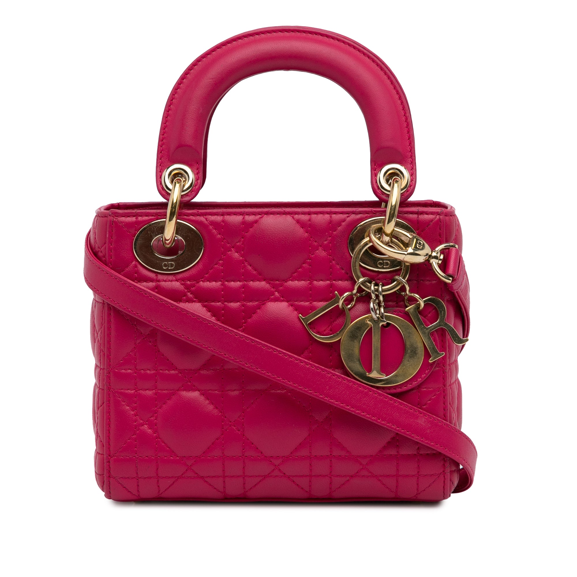 Dior Mini Lambskin Cannage Lady Dior - image 1