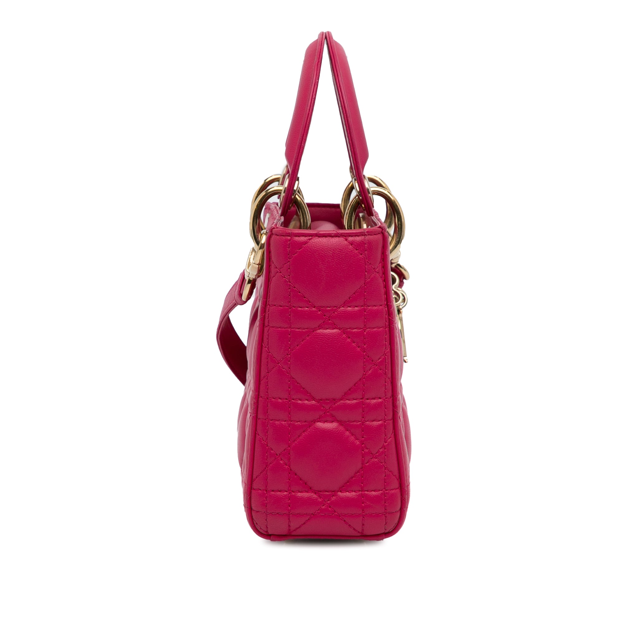 Dior Mini Lambskin Cannage Lady Dior - image 3