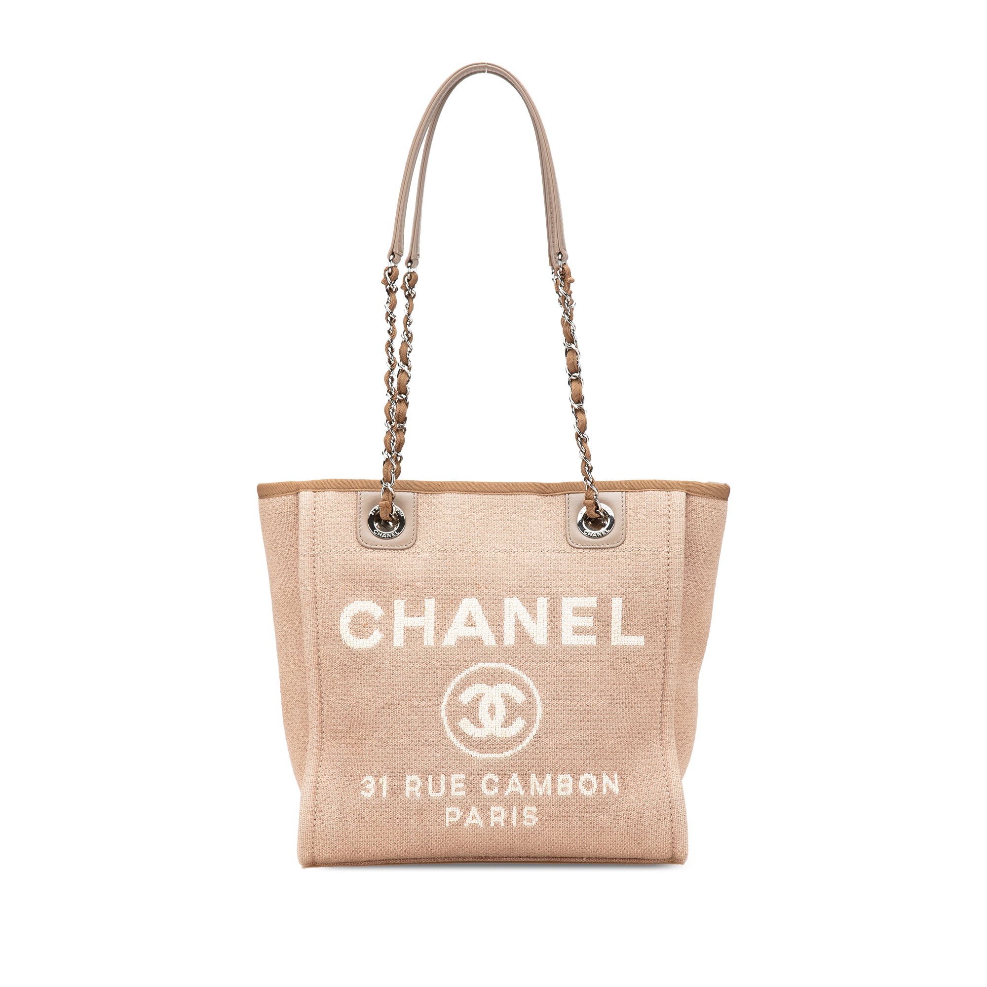 Chanel Mini Canvas Deauville Tote - image 1