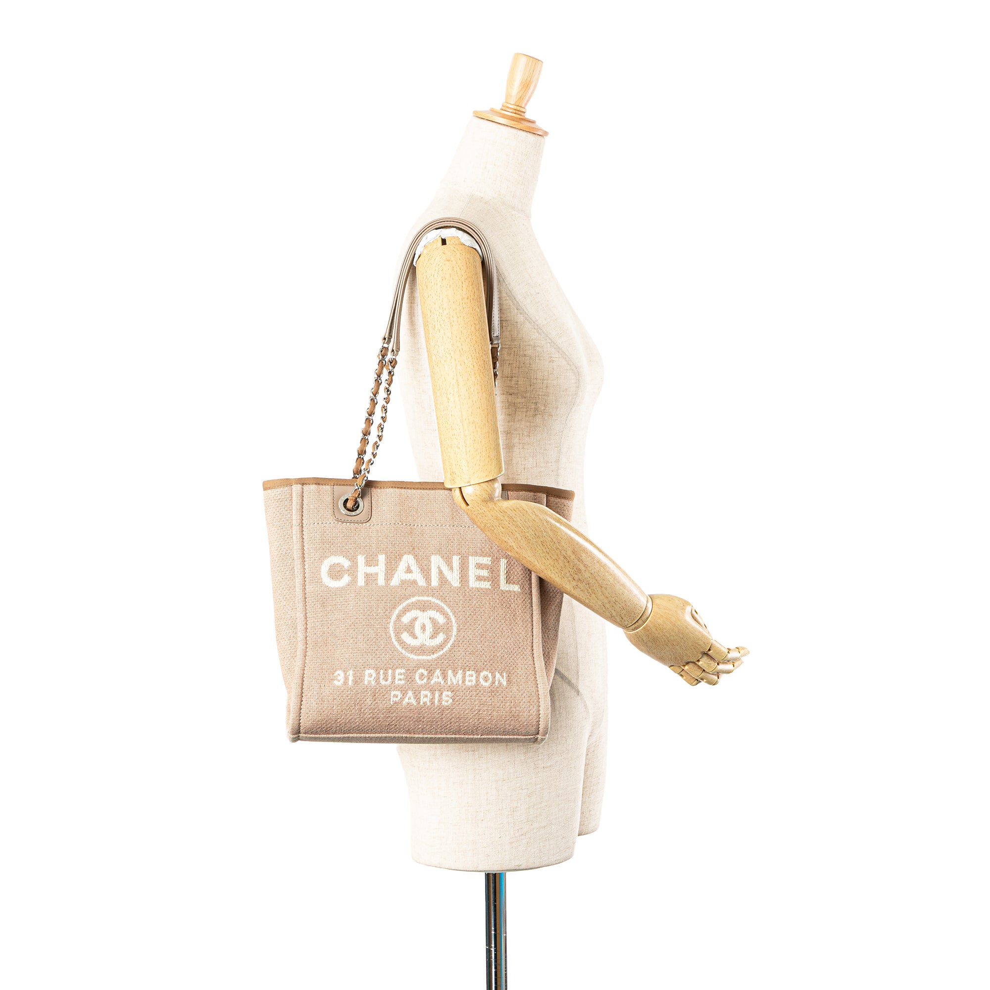 Chanel Mini Canvas Deauville Tote - image 11