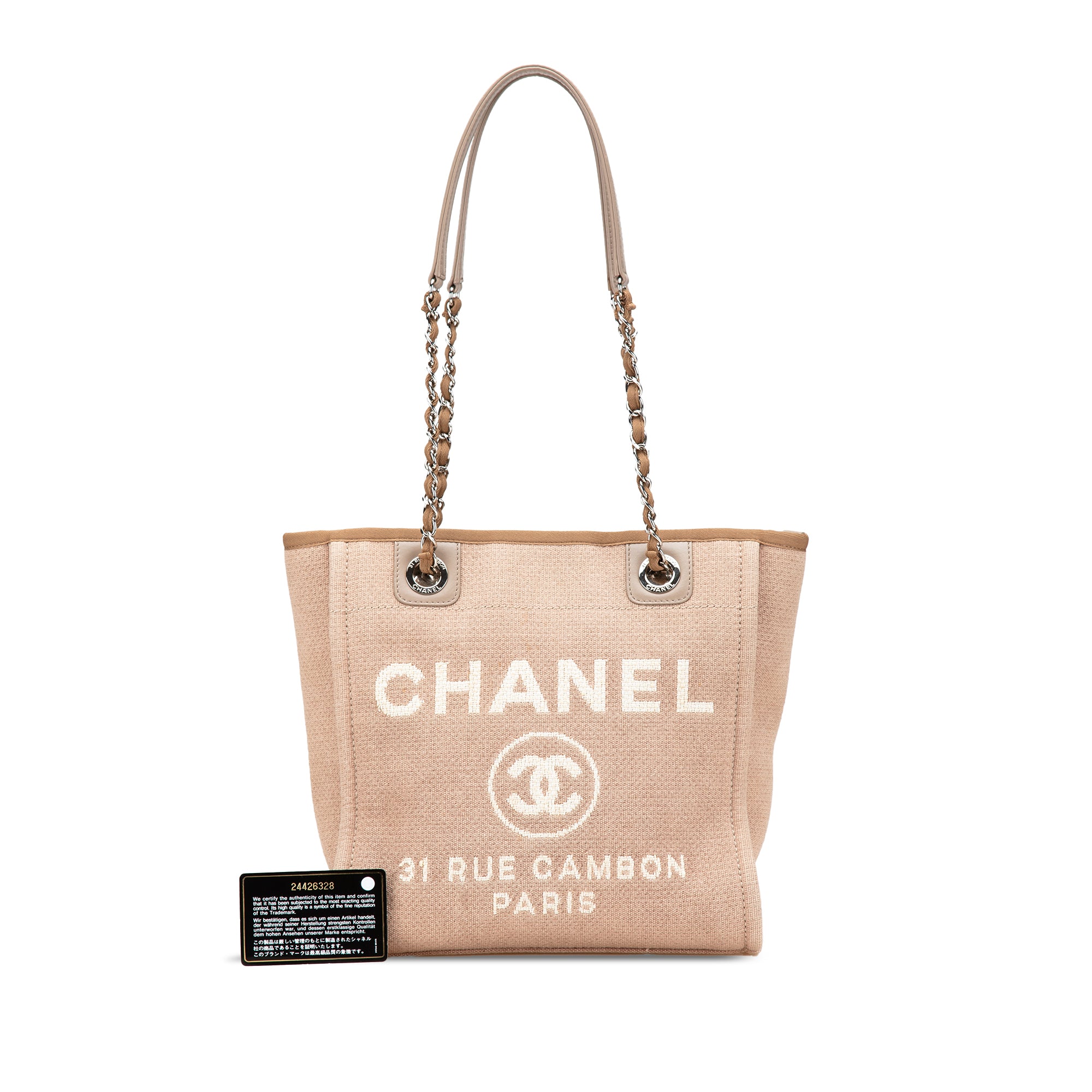 Chanel Mini Canvas Deauville Tote - image 12