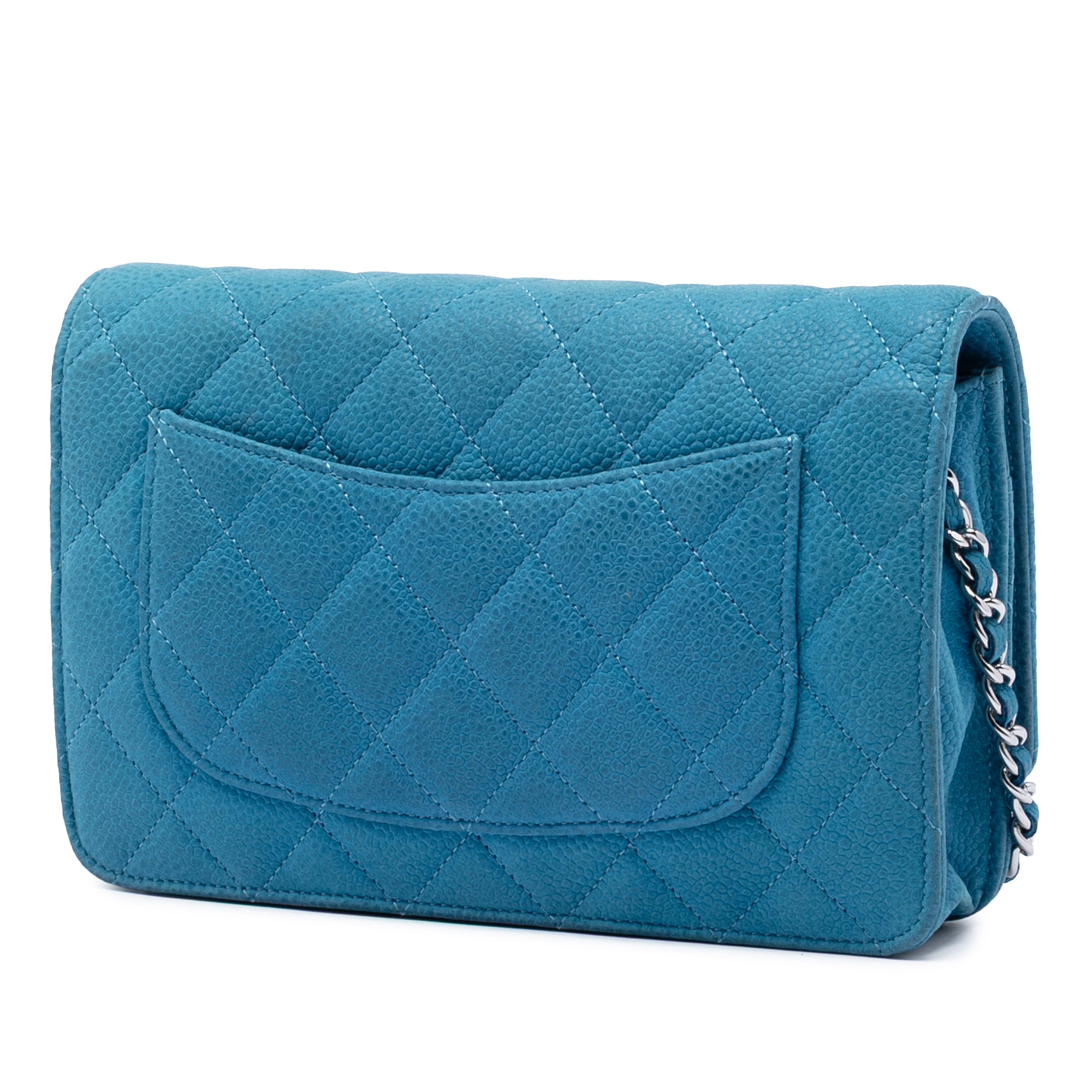 Chanel CC Quilted Caviar Wallet on Chain - image 2