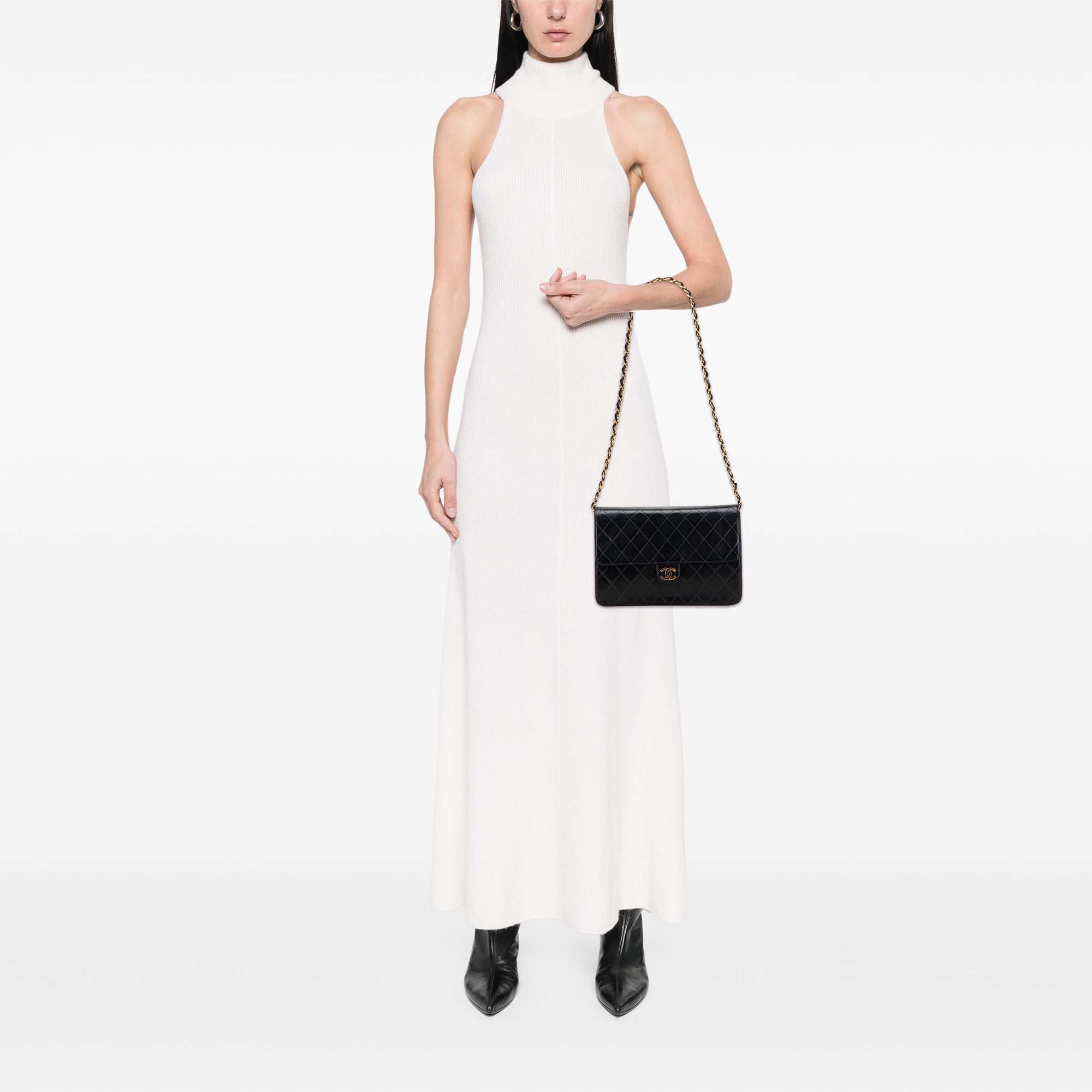 Chanel Medium CC Quilted Lambskin Single Flap - image 9