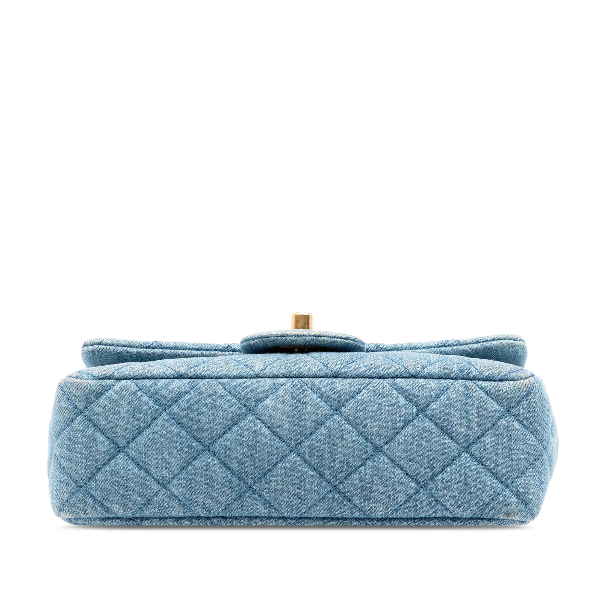 Chanel Mini Rectangular Classic Denim Pearl Crush Single Flap - image 3