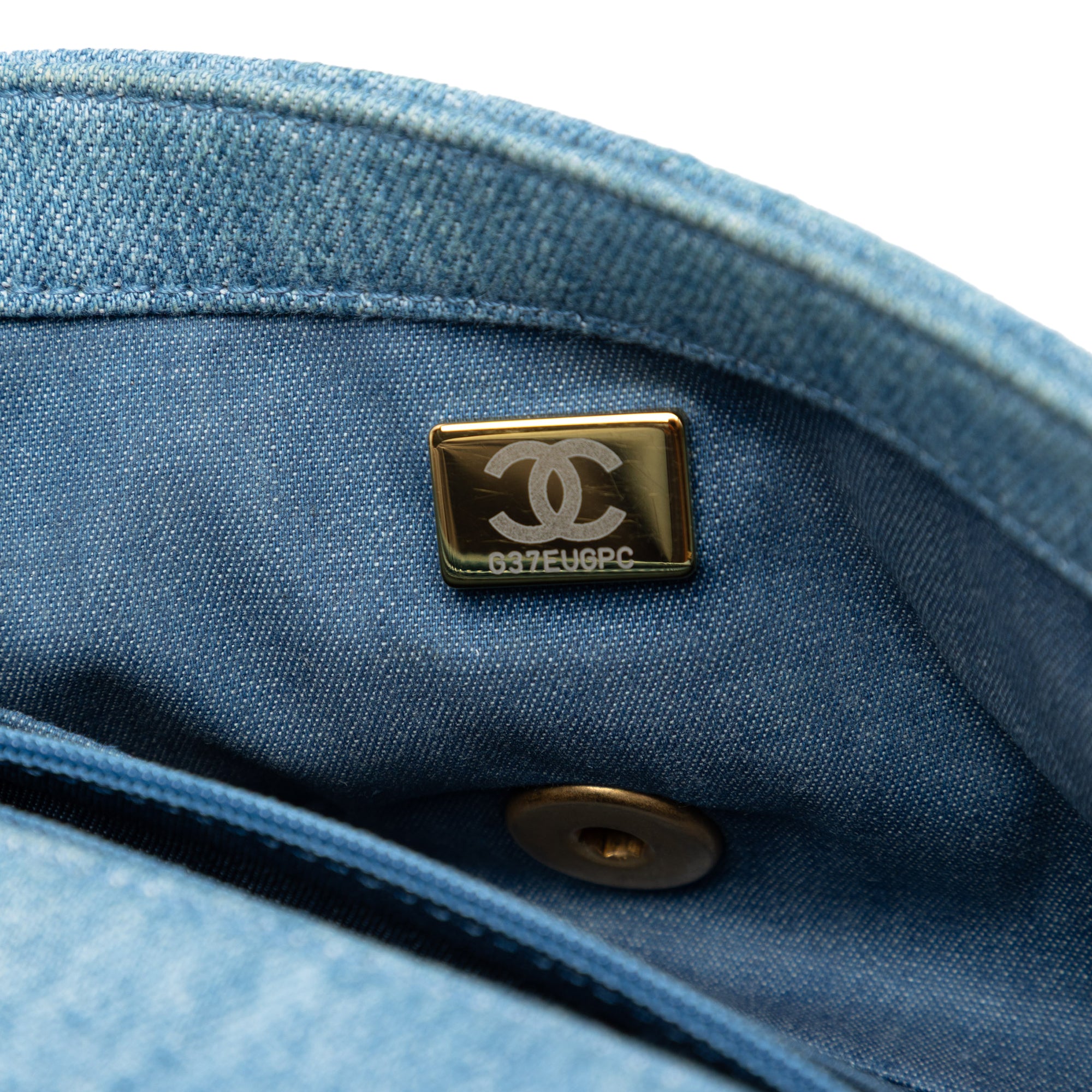 Chanel Mini Rectangular Classic Denim Pearl Crush Single Flap - image 6