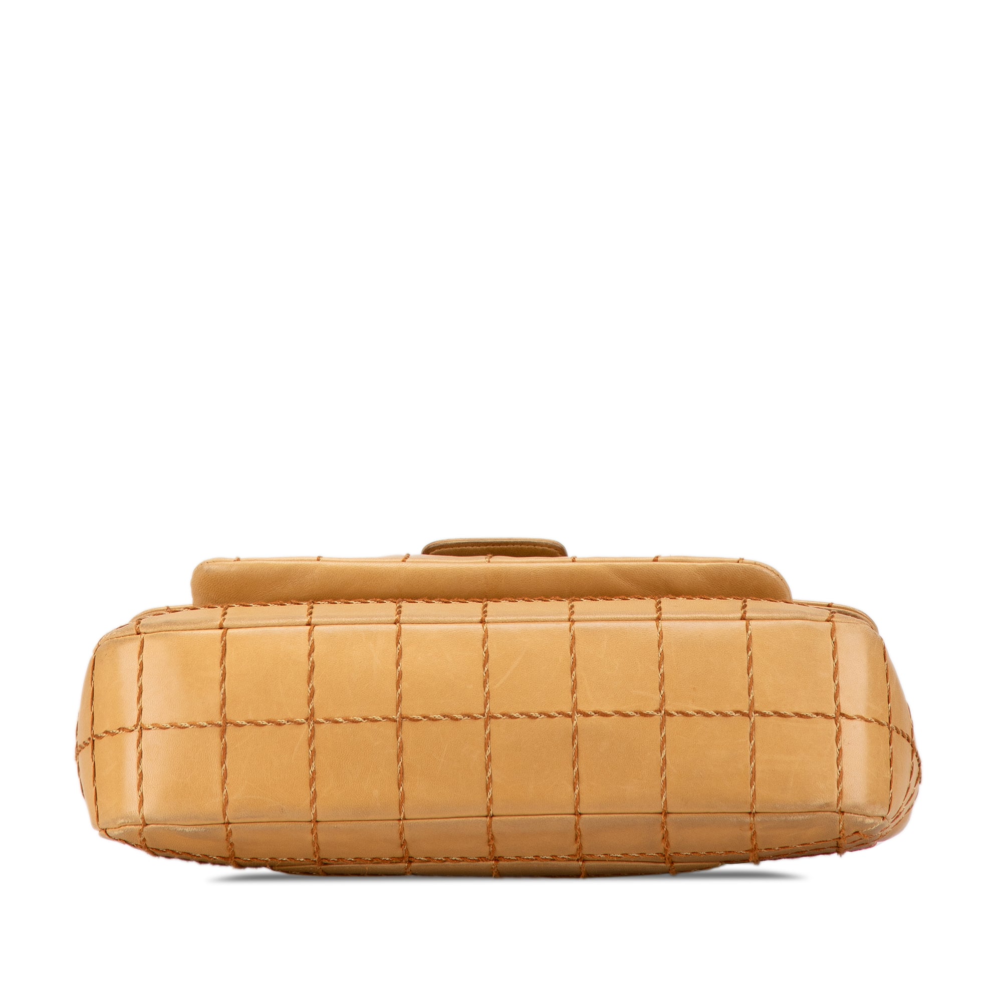 Chanel Chocolate Bar Lambskin Wild Stitch Chain Flap - image 3