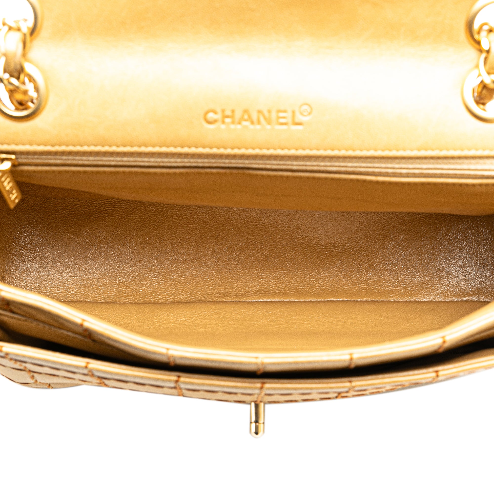 Chanel Chocolate Bar Lambskin Wild Stitch Chain Flap - image 4