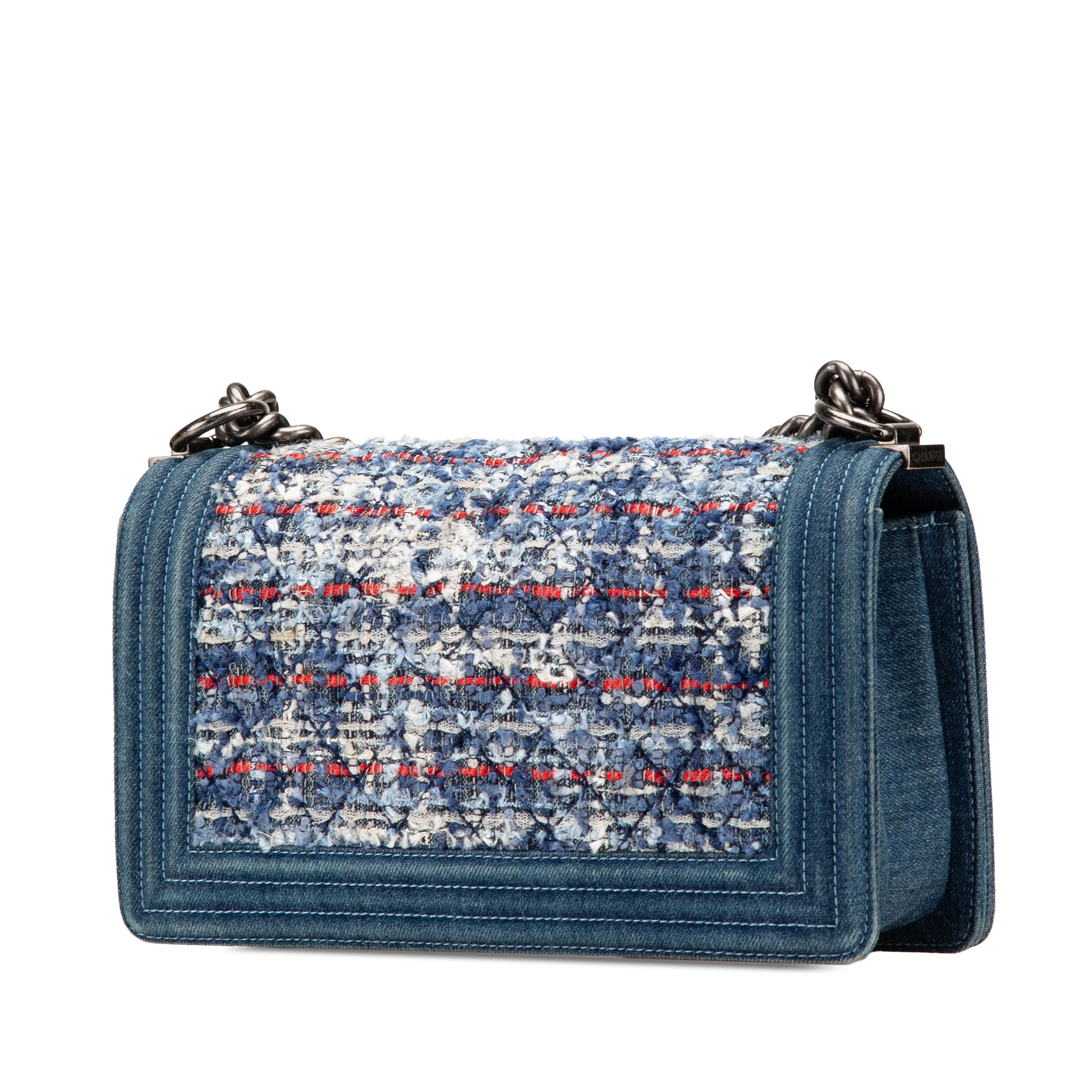 Chanel Medium Denim and Tweed Boy Bag - image 2