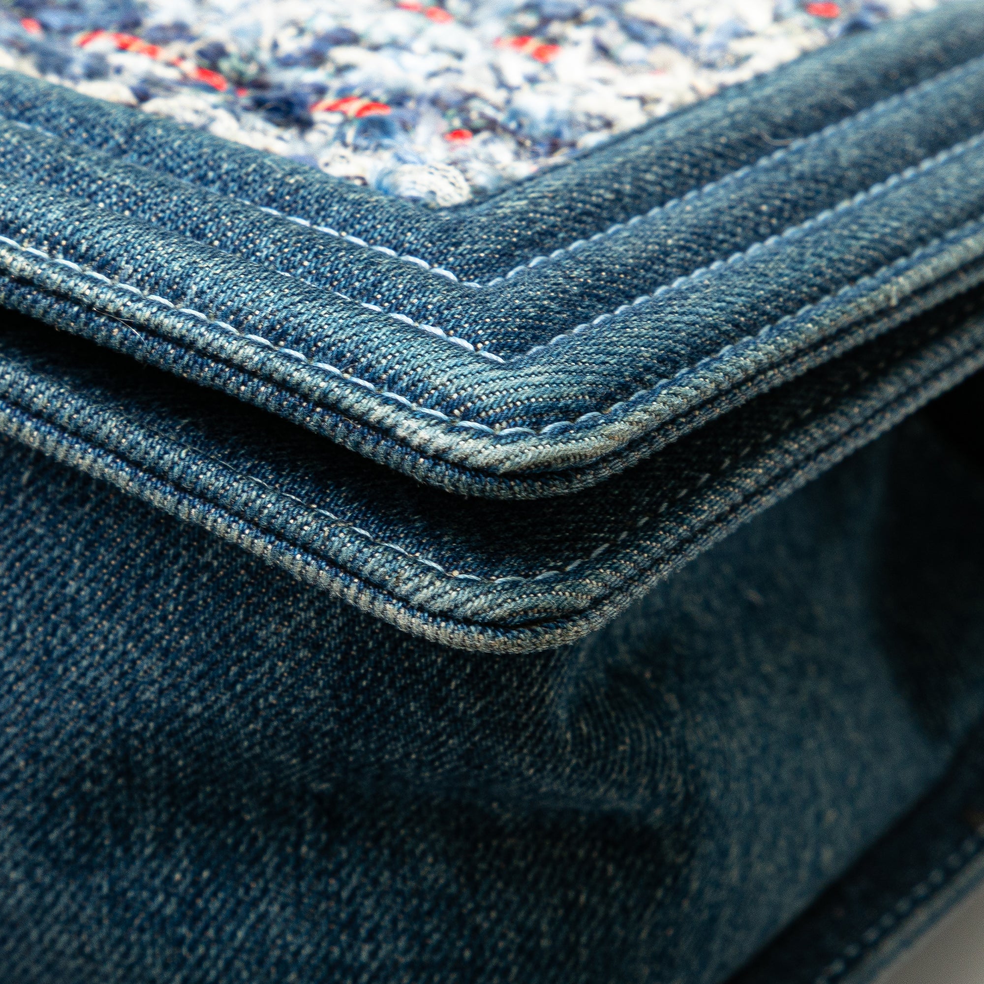 Chanel Medium Denim and Tweed Boy Bag - image 9