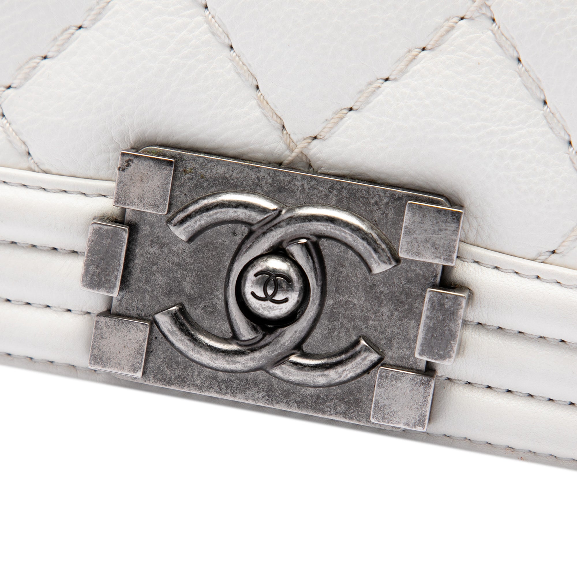 Chanel Small Calfskin Double Stitch Boy Flap - image 5