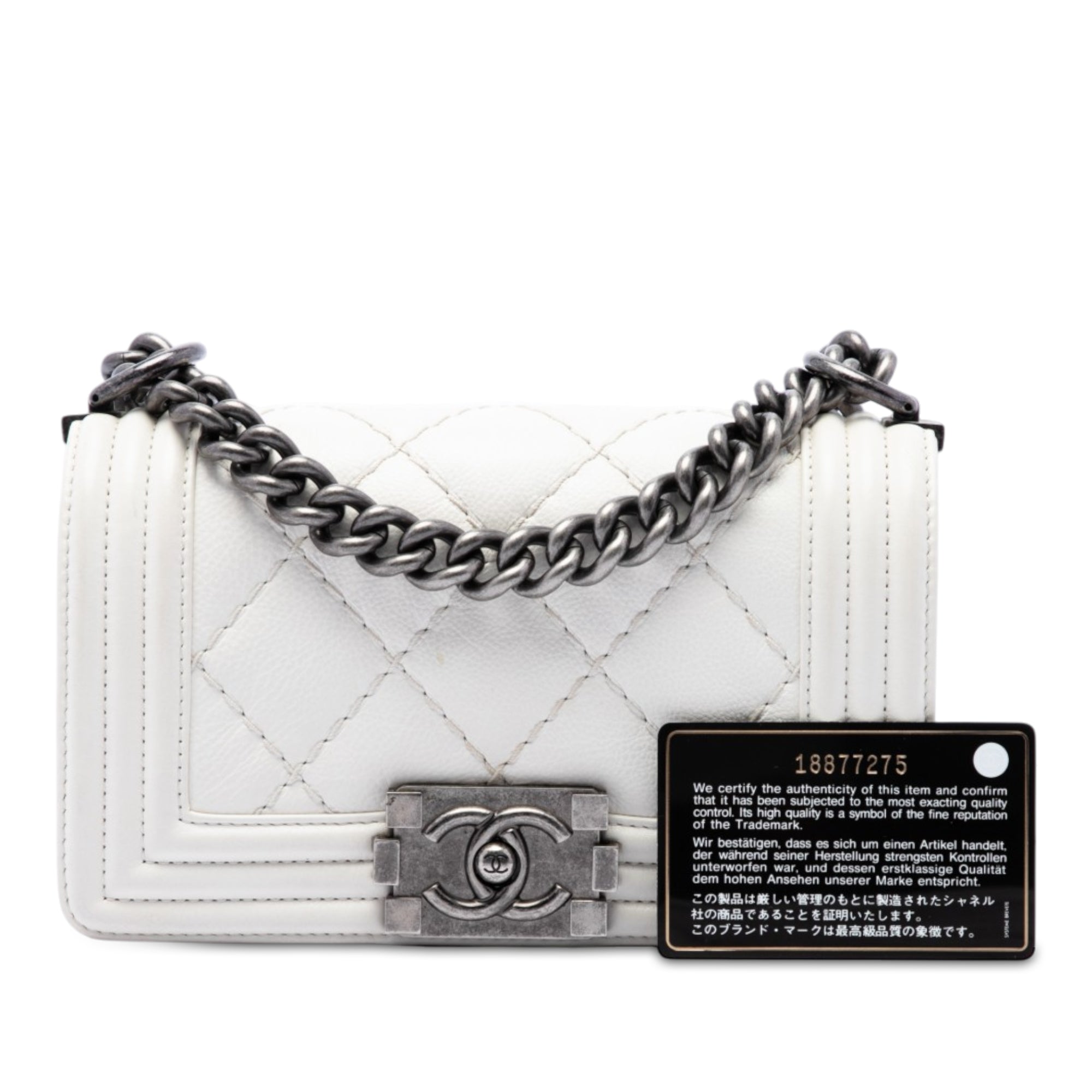 Chanel Small Calfskin Double Stitch Boy Flap - image 7