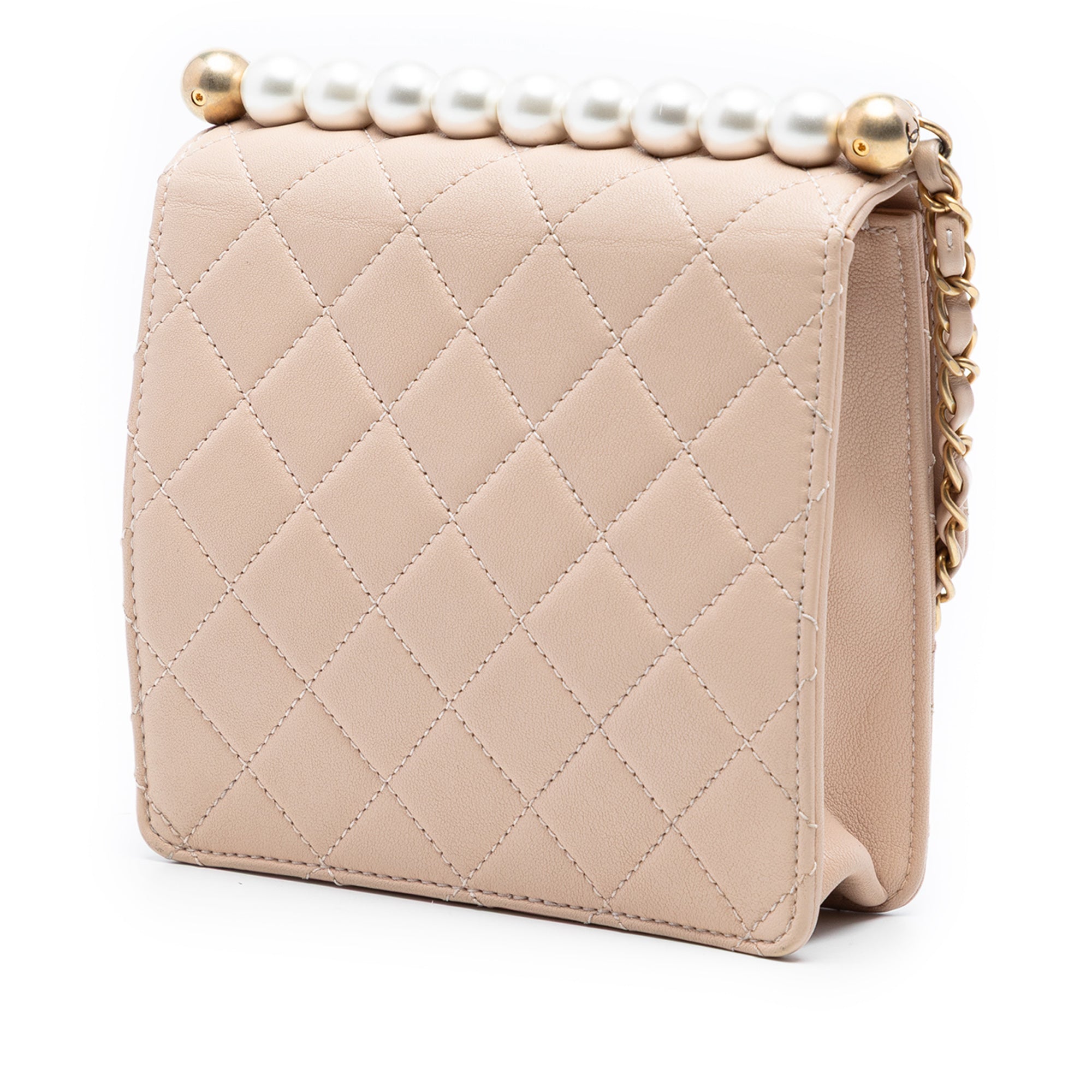 Chanel Small Quilted Lambskin Chic Pearls Flap - image 2