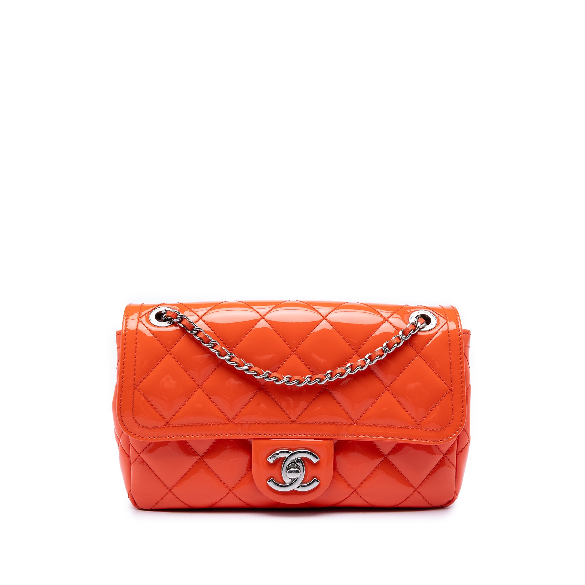Chanel Small Quilted Patent Coco Shine Flap - image 1