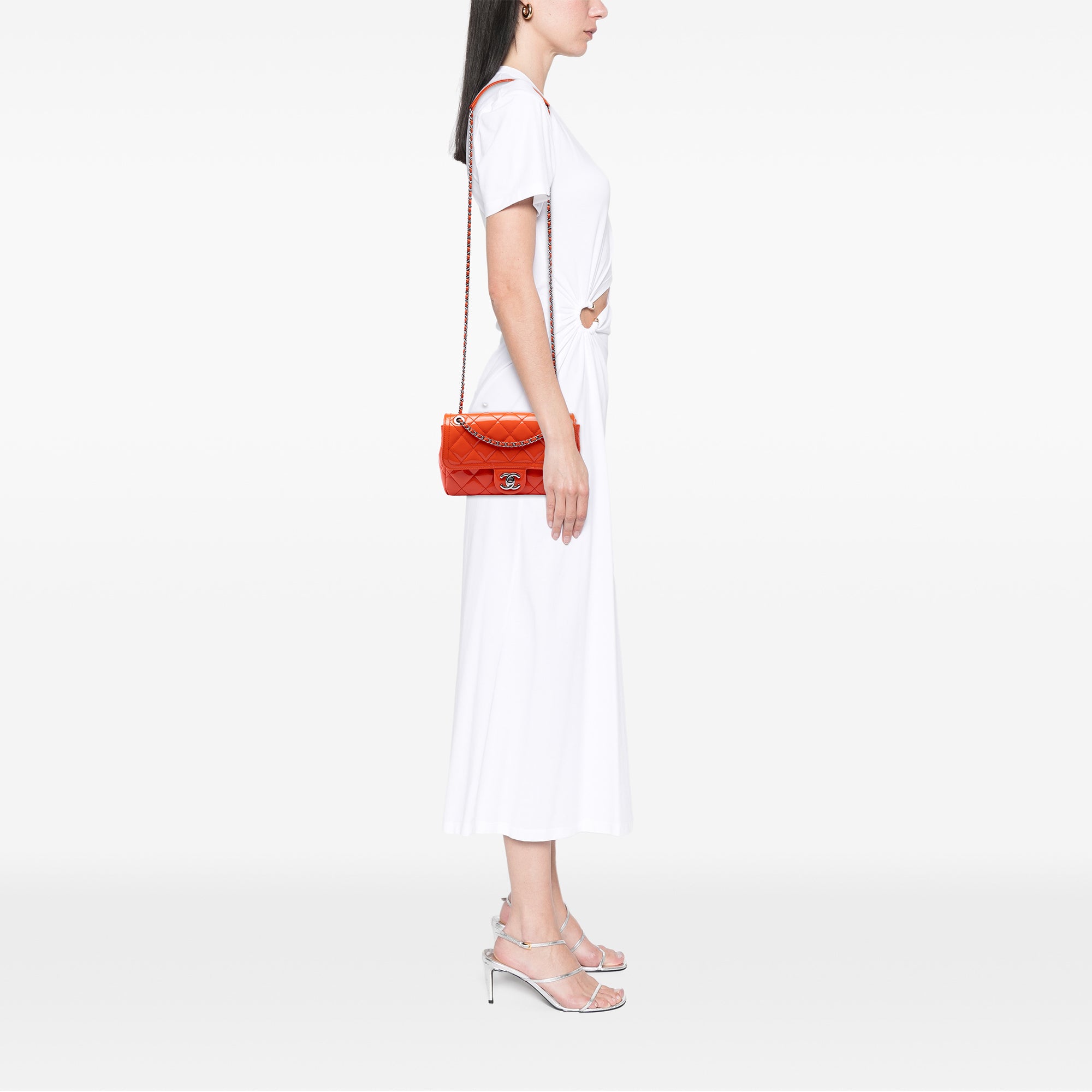 Chanel Small Quilted Patent Coco Shine Flap - image 6
