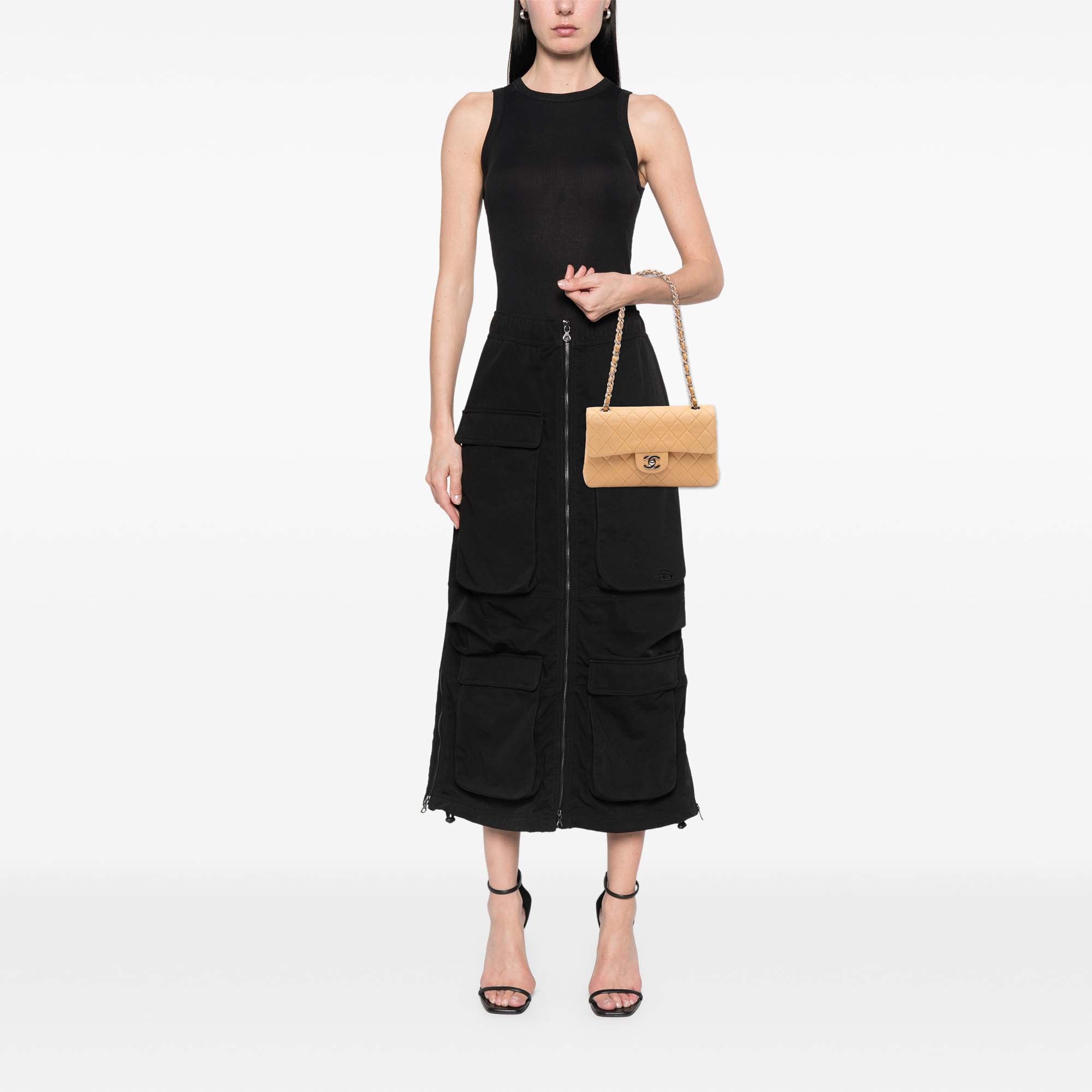 Chanel Small Classic Lambskin Double Flap - image 12
