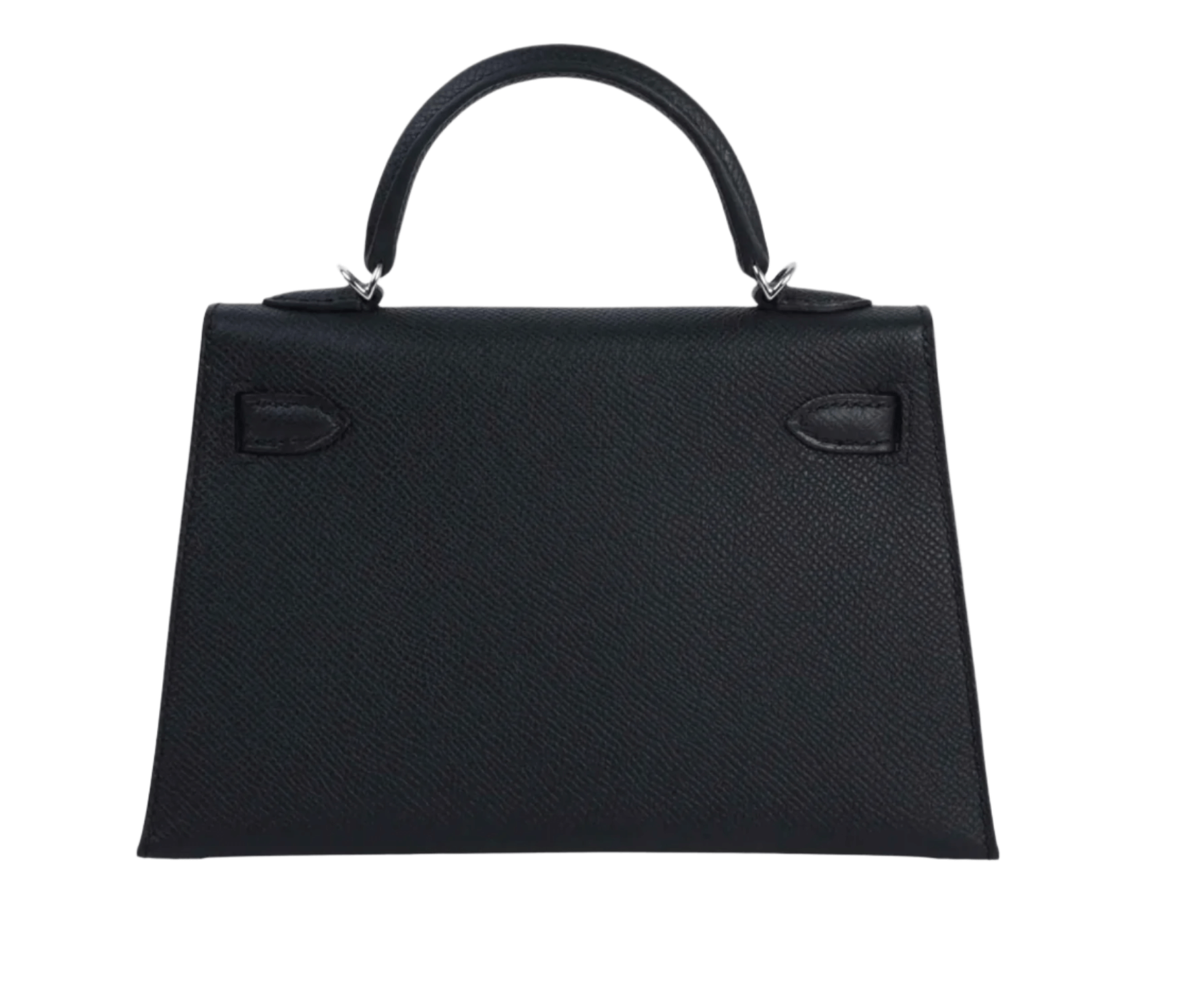 Hermès Mini Kelly II HSS in two-tone Black and Nata Epsom leather with palladium hardware and Sellier construction

