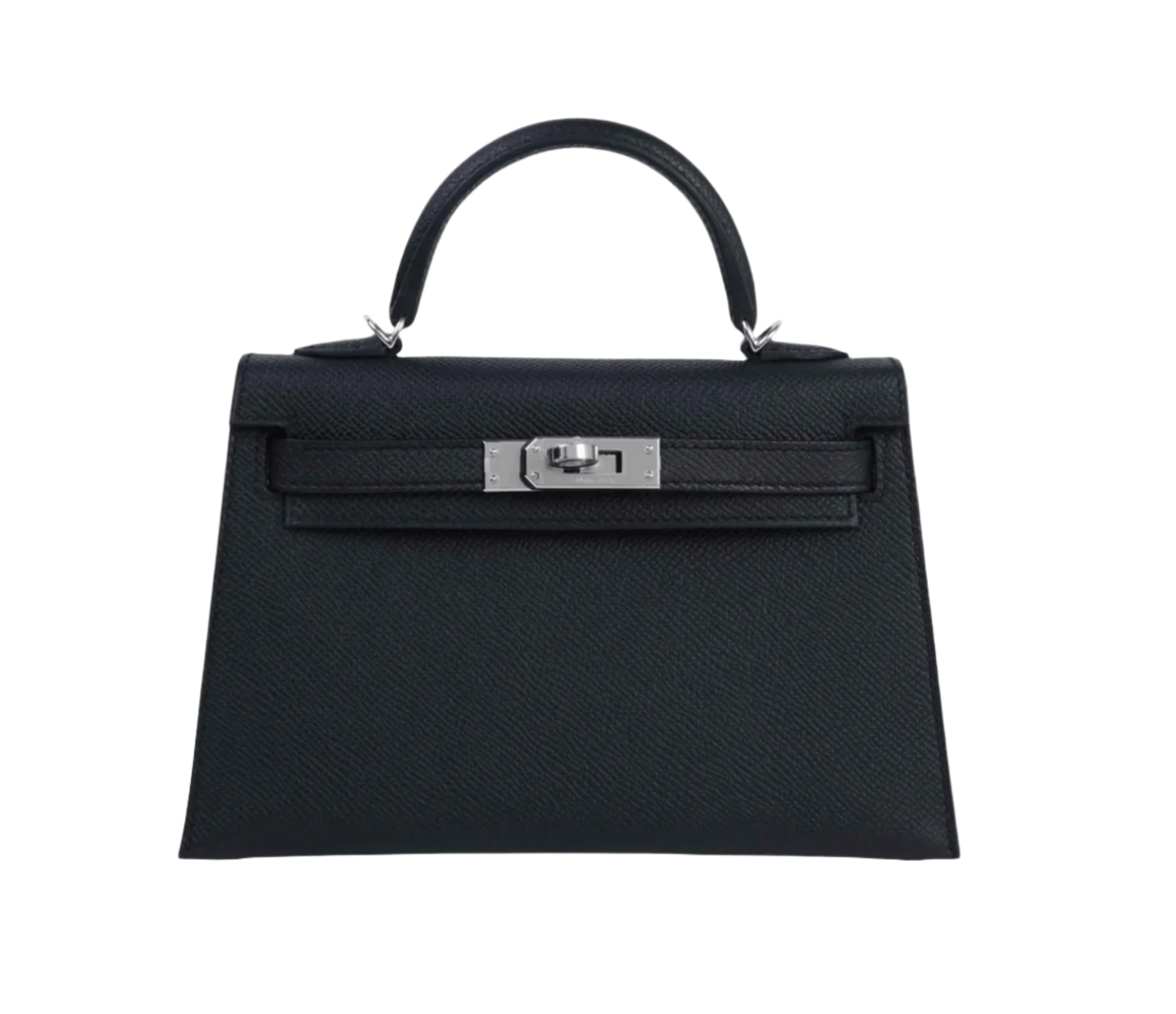 Hermès Mini Kelly II HSS in two-tone Black and Nata Epsom leather with palladium hardware and Sellier construction
