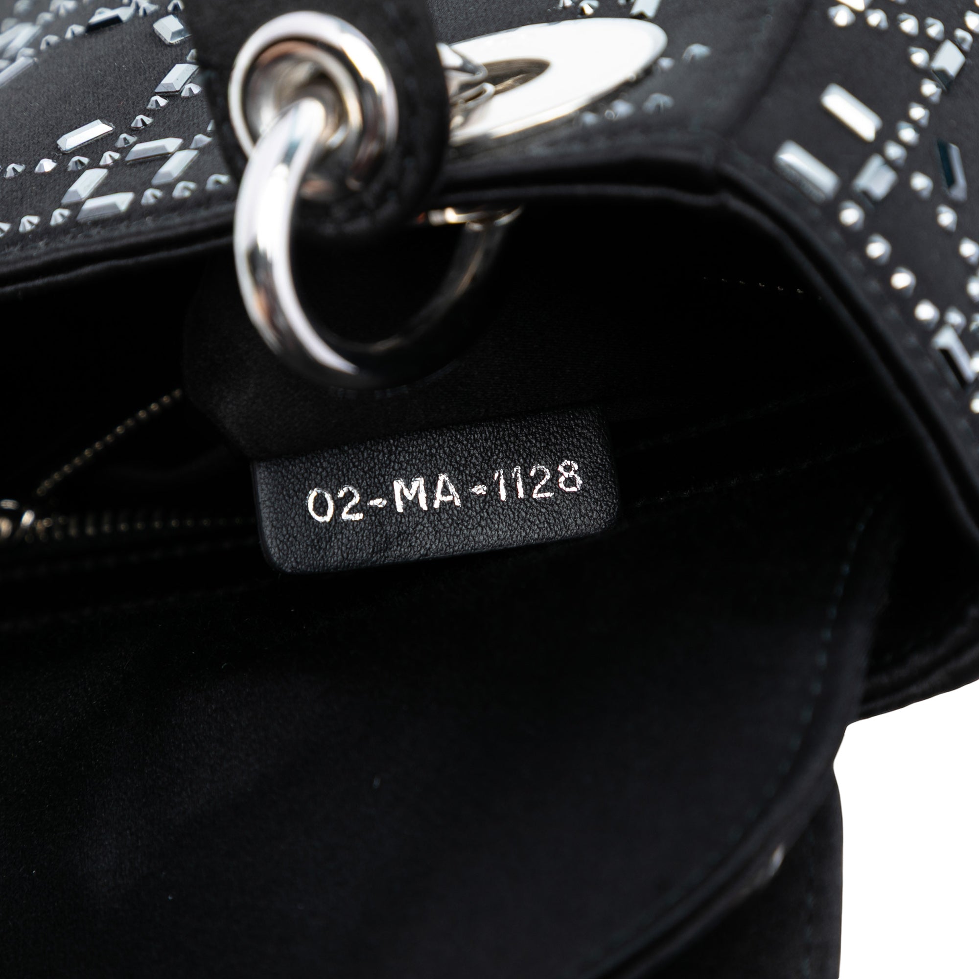 Dior Mini Satin Cannage Crystal Embellished Lady Dior - image 6