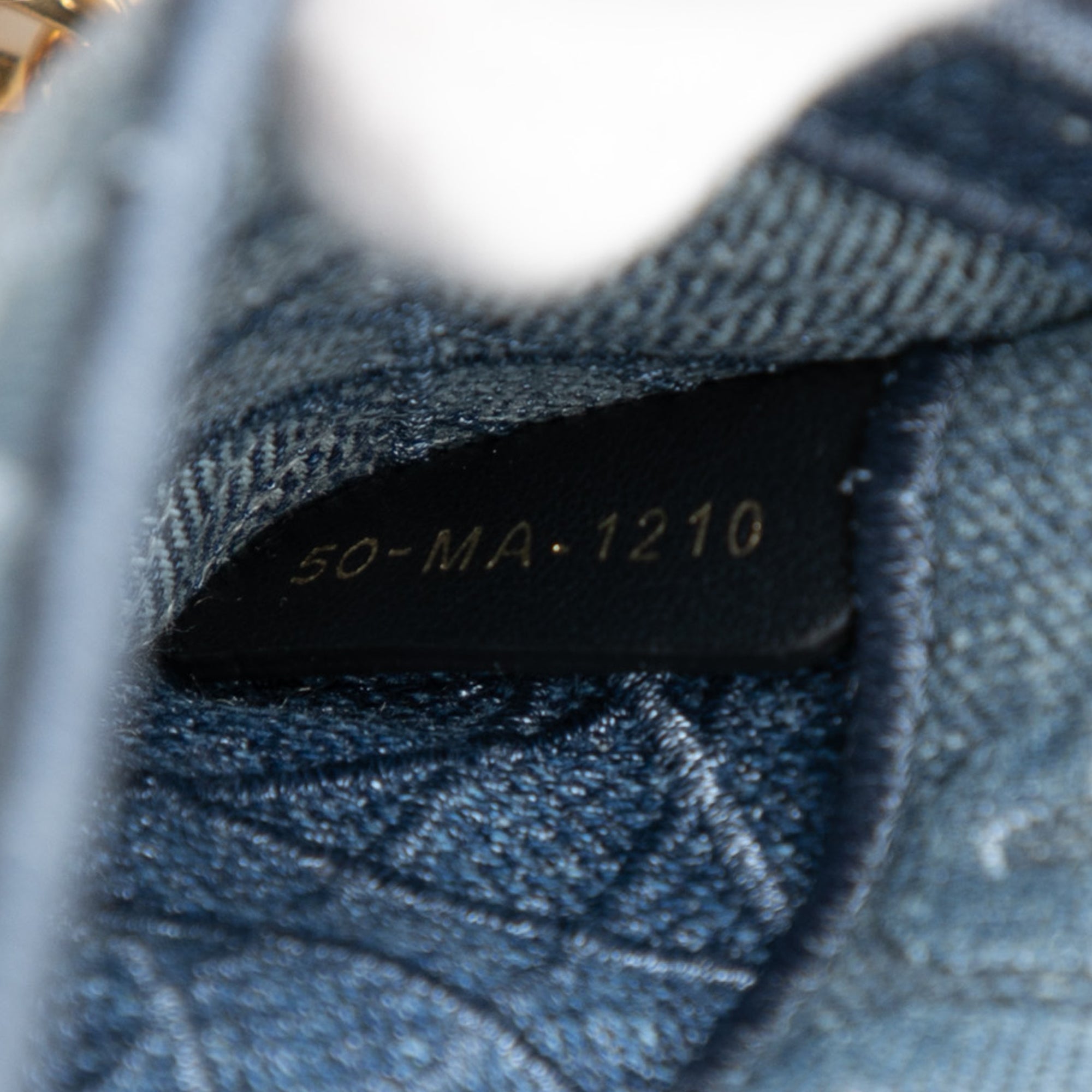 Dior Small Embroidered Denim Cannage Caro Bag - image 6