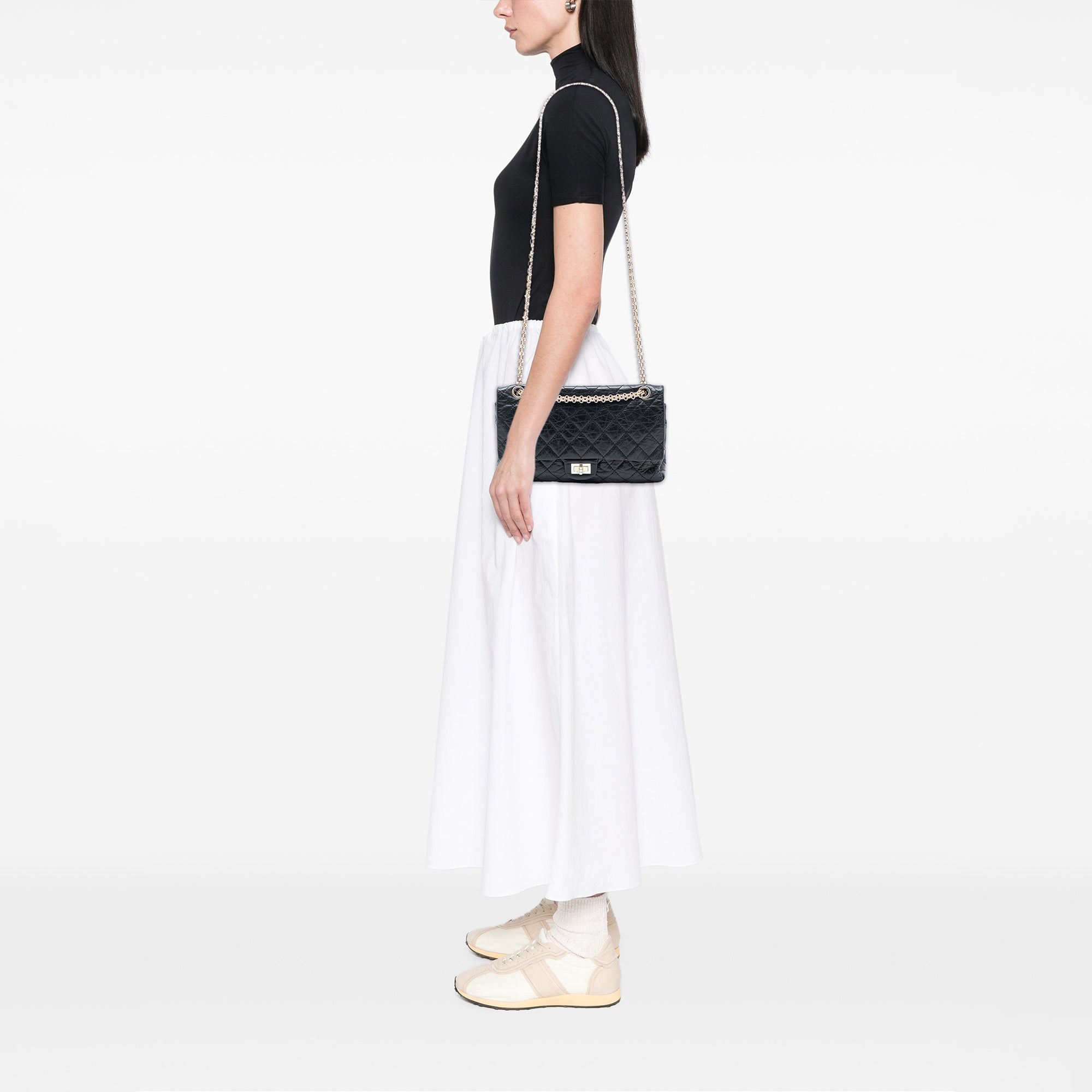 Chanel Quilted Aged Calfskin Reissue 2.55 Double Flap 226 - image 7