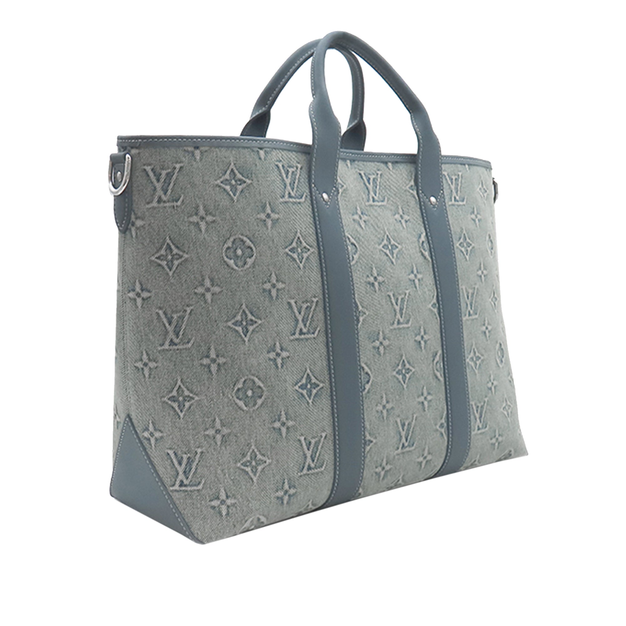 Louis Vuitton Monogram Washed Denim Weekend Tote - image 2