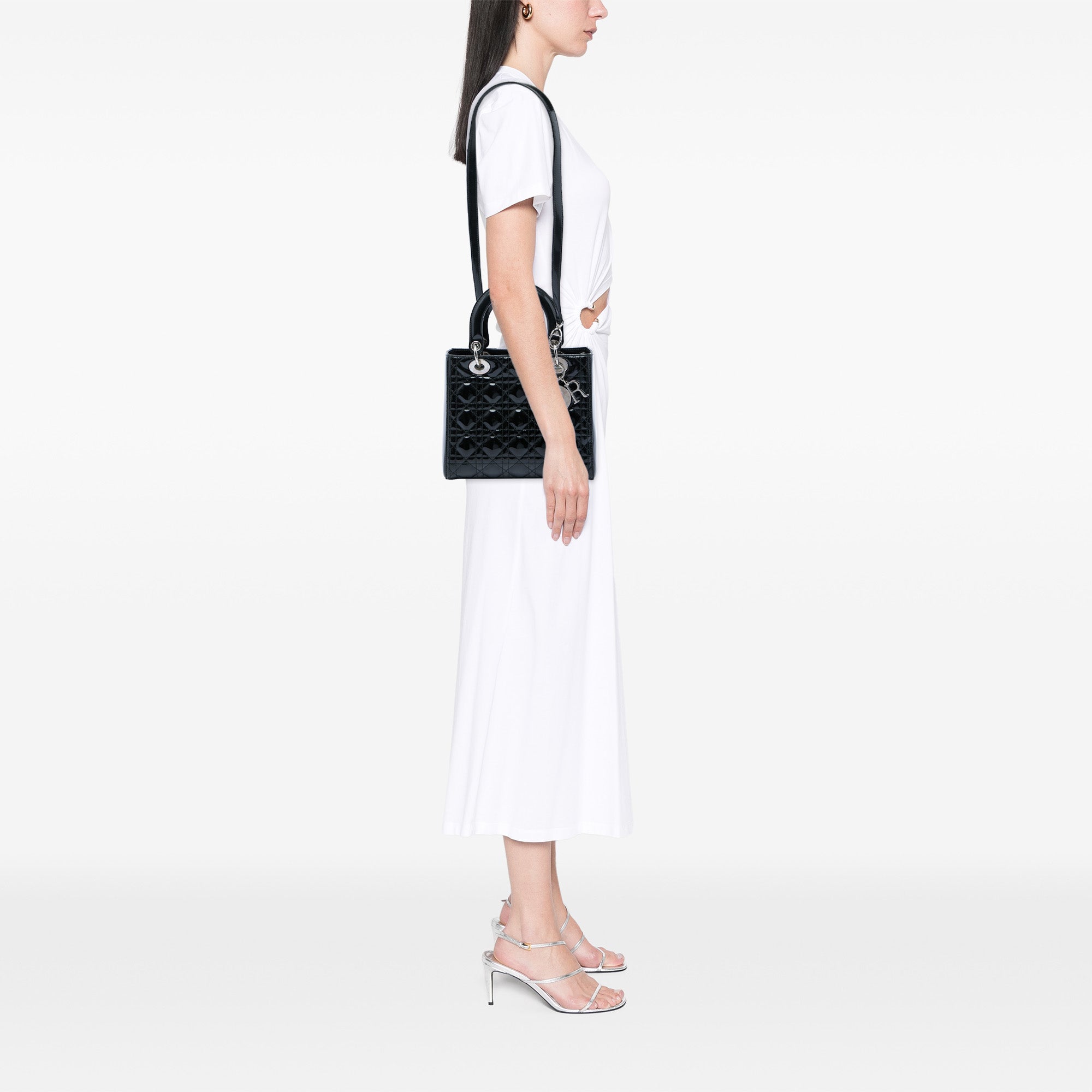 Dior Medium Patent Cannage Lady Dior - image 5