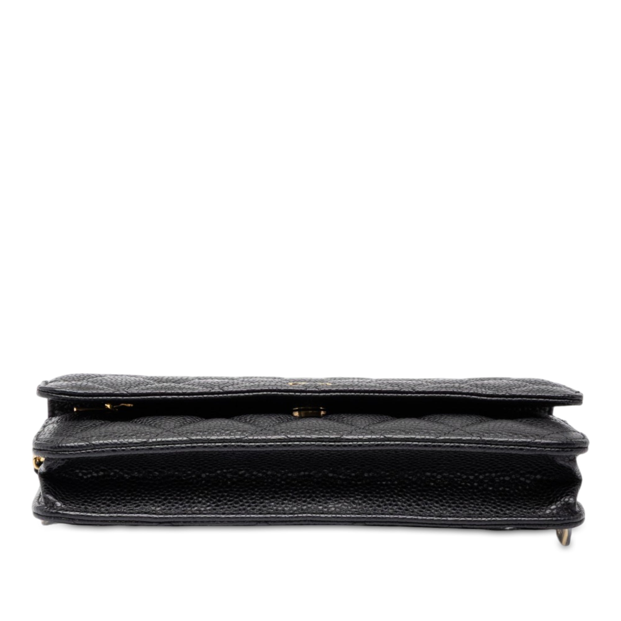 Chanel CC Quilted Caviar Wallet on Chain - image 3