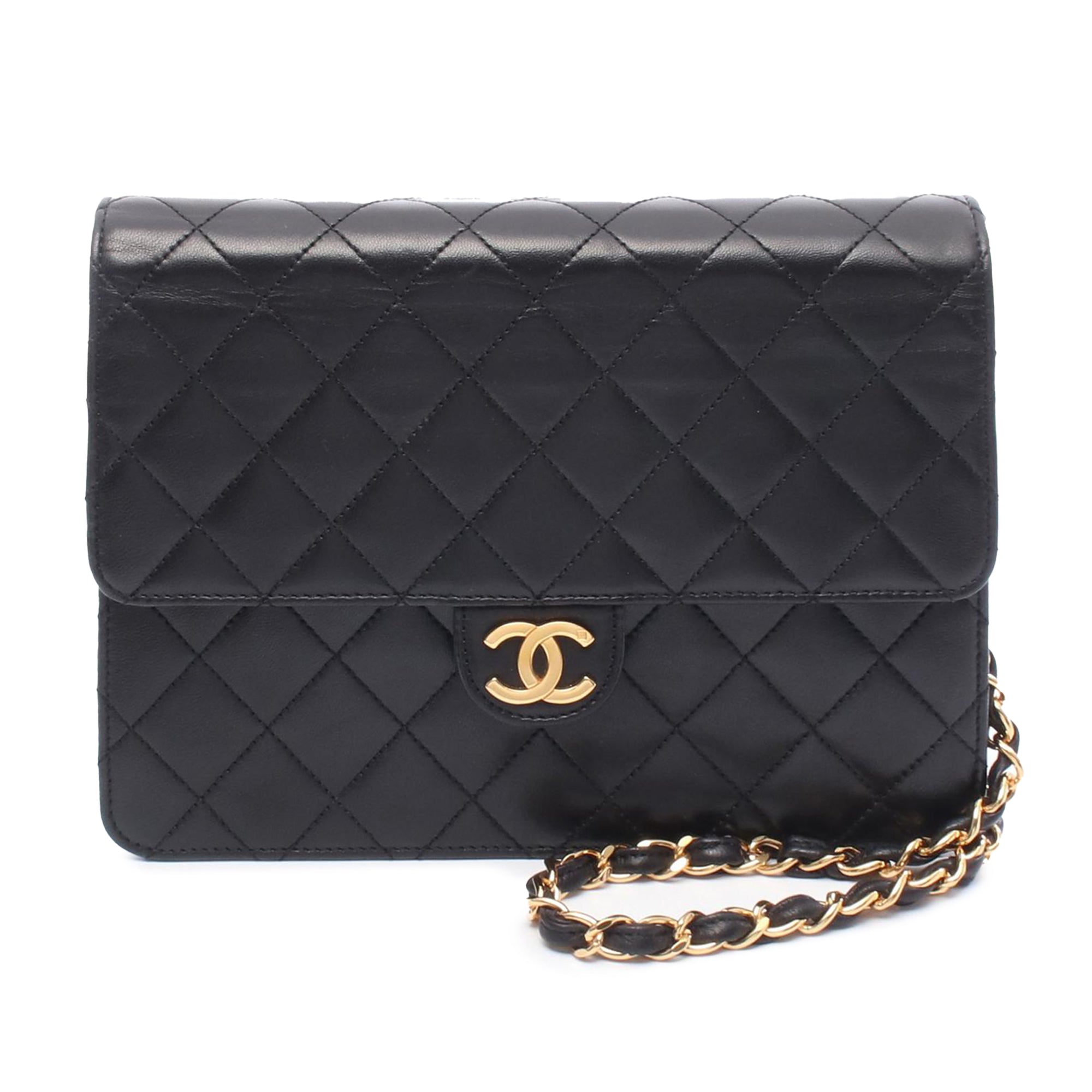 Chanel CC Quilted Lambskin Single Flap - image 1