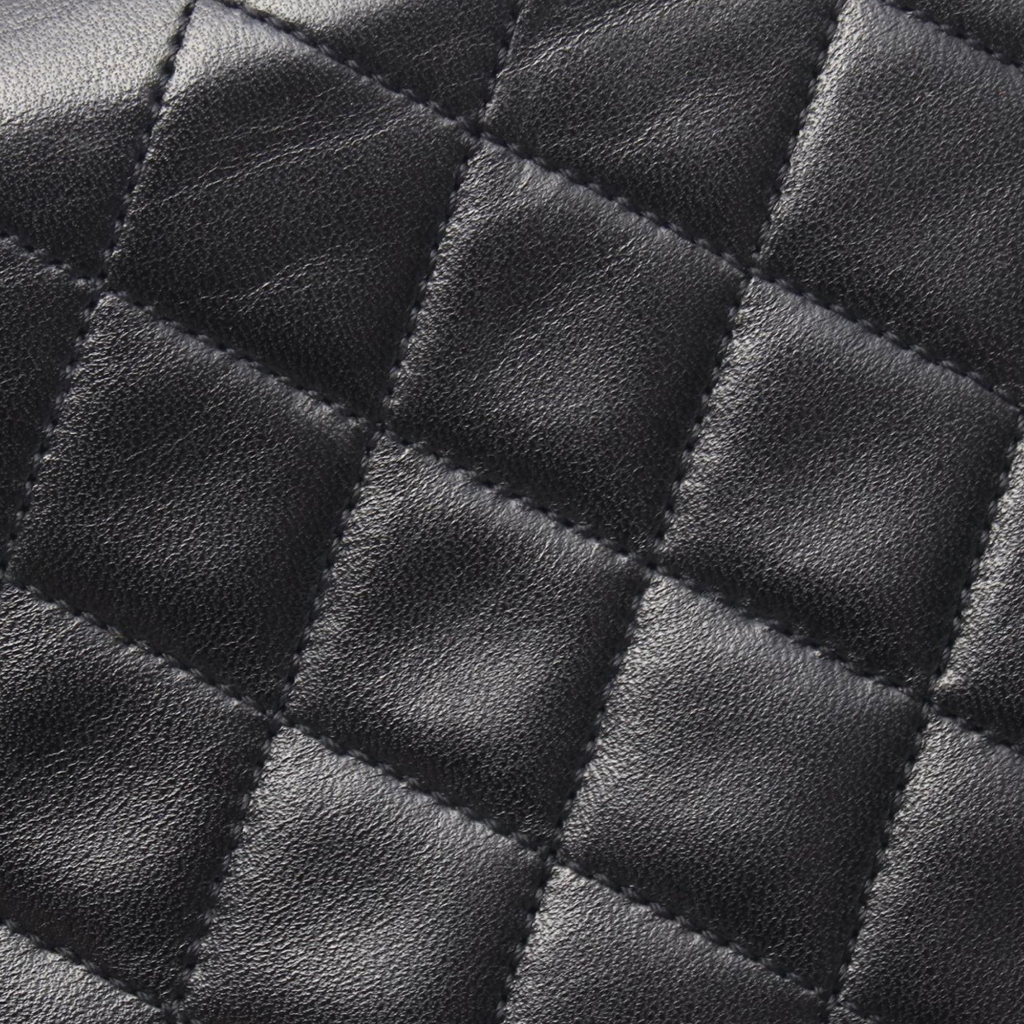 Chanel CC Quilted Lambskin Single Flap - image 6