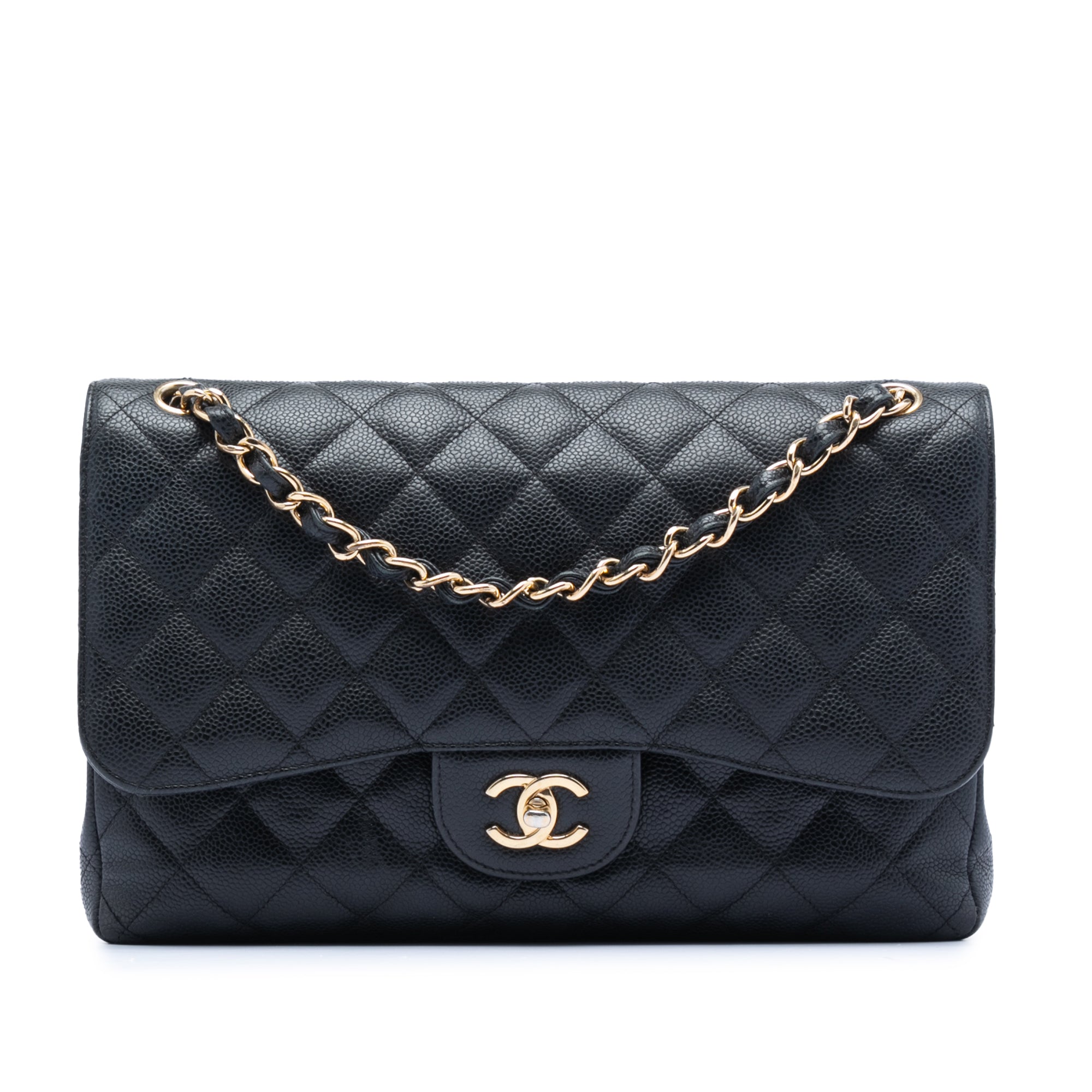 Chanel Jumbo Classic Caviar Double Flap - image 1