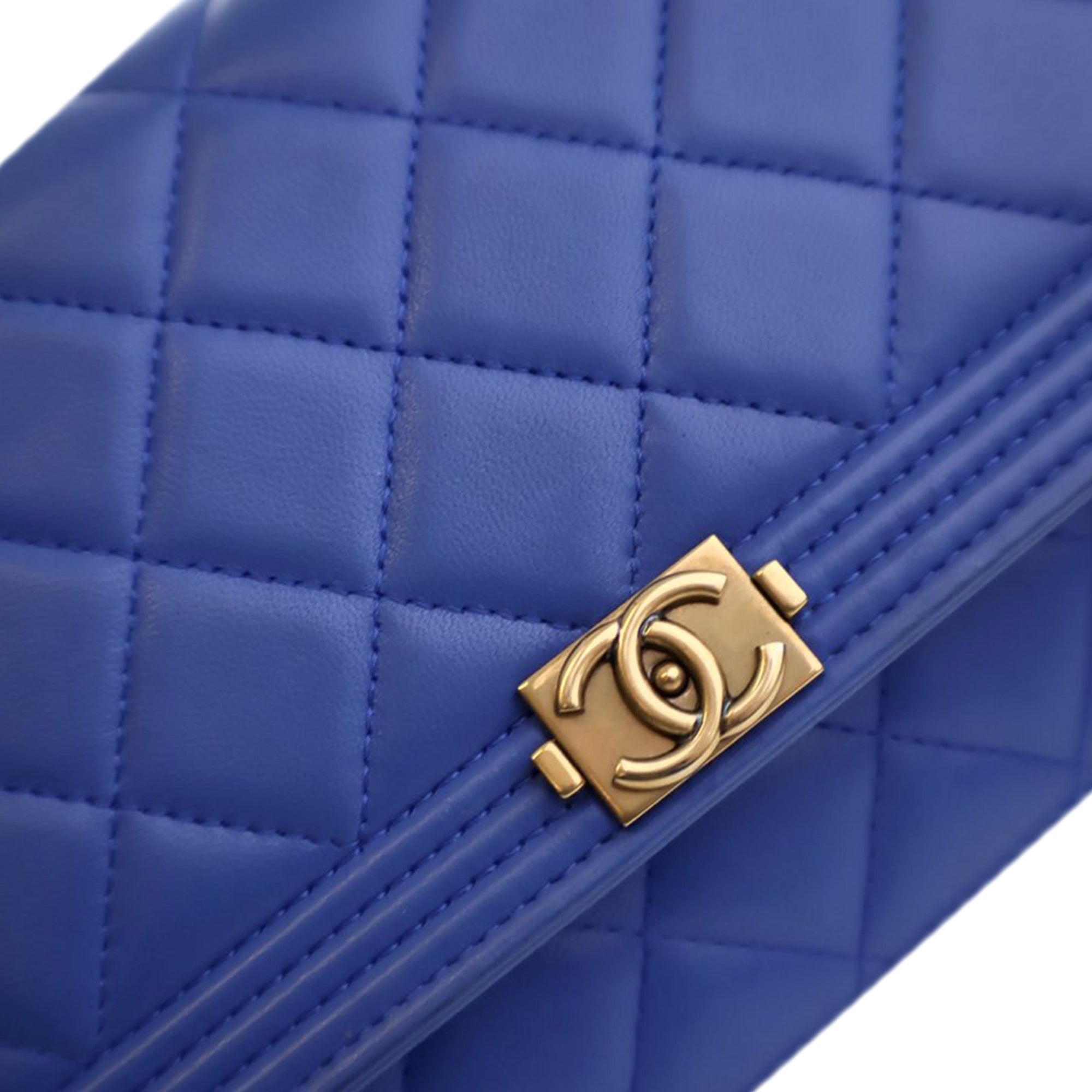 Chanel Quilted Lambskin Boy Wallet On Chain - image 6