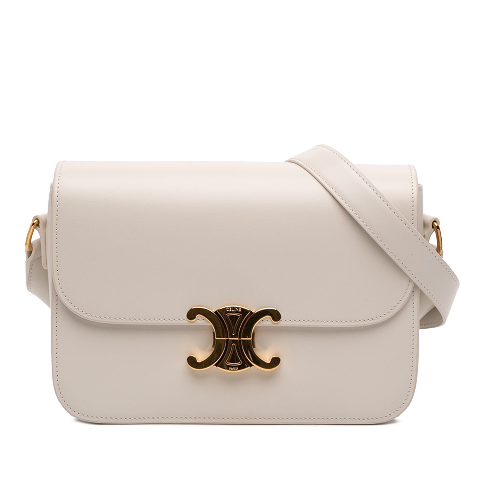 Celine Classique Shiny Calfskin Triomphe Crossbody - image 1