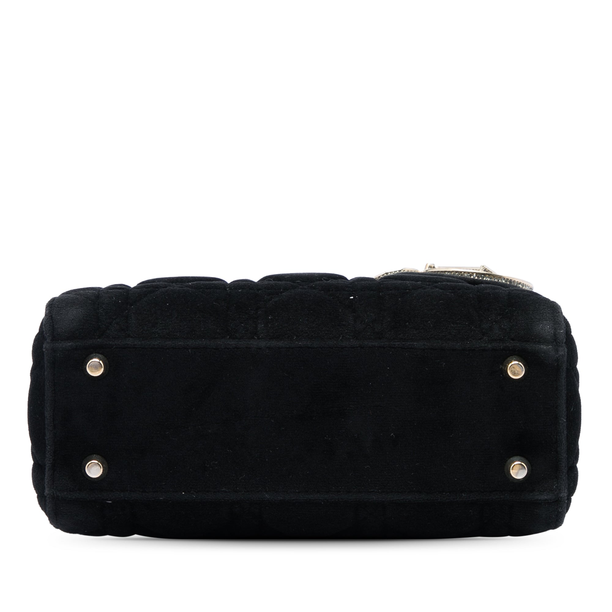 Dior Mini Velvet Cannage Lady Dior - image 3