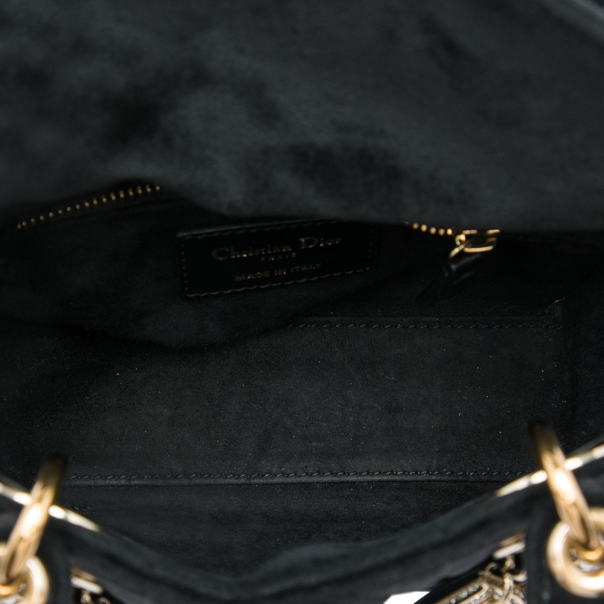 Dior Mini Velvet Cannage Lady Dior - image 4