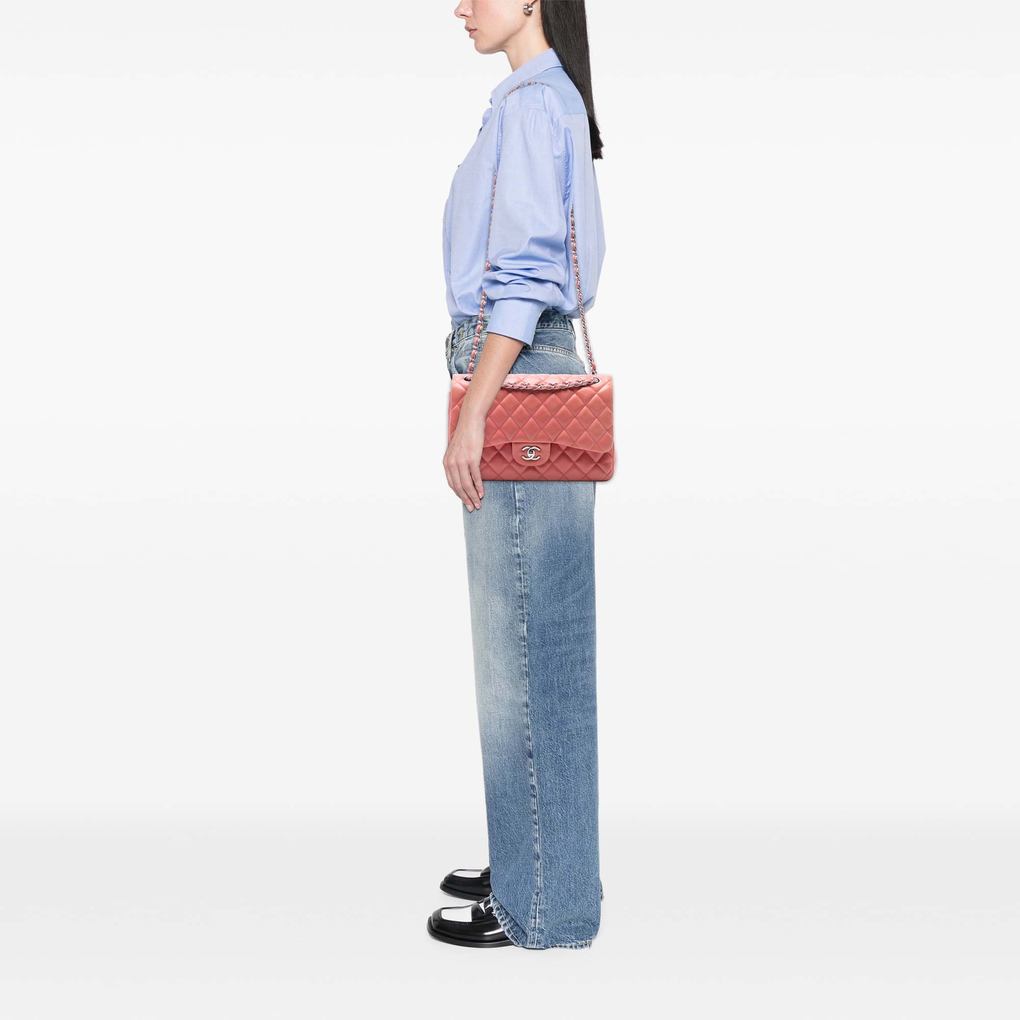 Chanel Jumbo Classic Lambskin Double Flap - image 7
