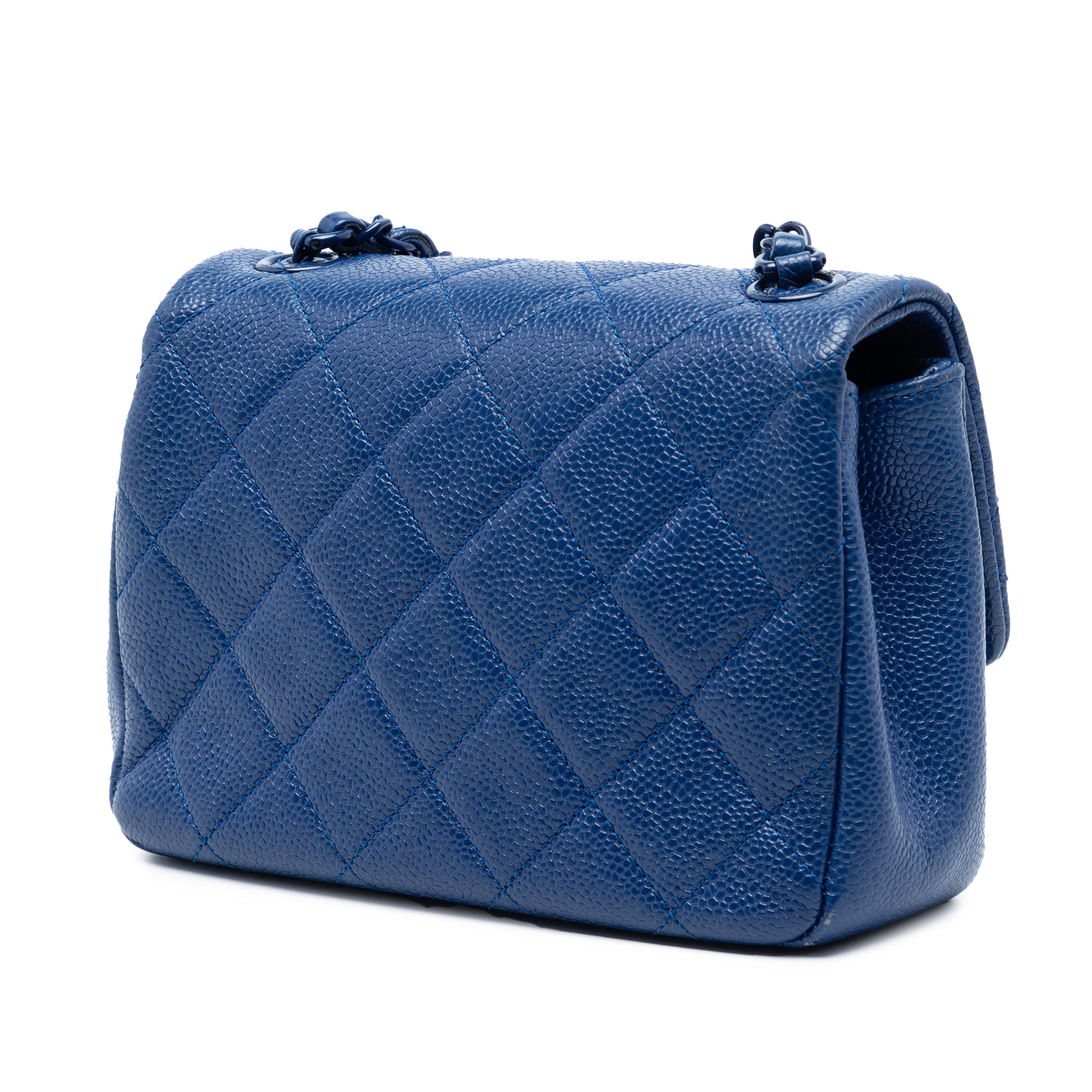 Chanel Mini Square Quilted Caviar CC Incognito Single Flap - image 2