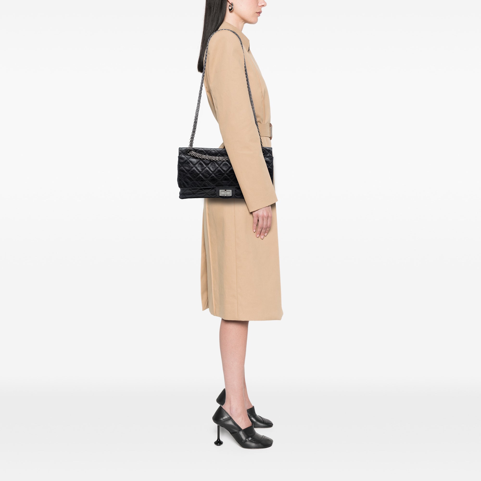 Chanel Quilted Aged Calfskin Reissue 2.55 Double Flap 227 - image 6
