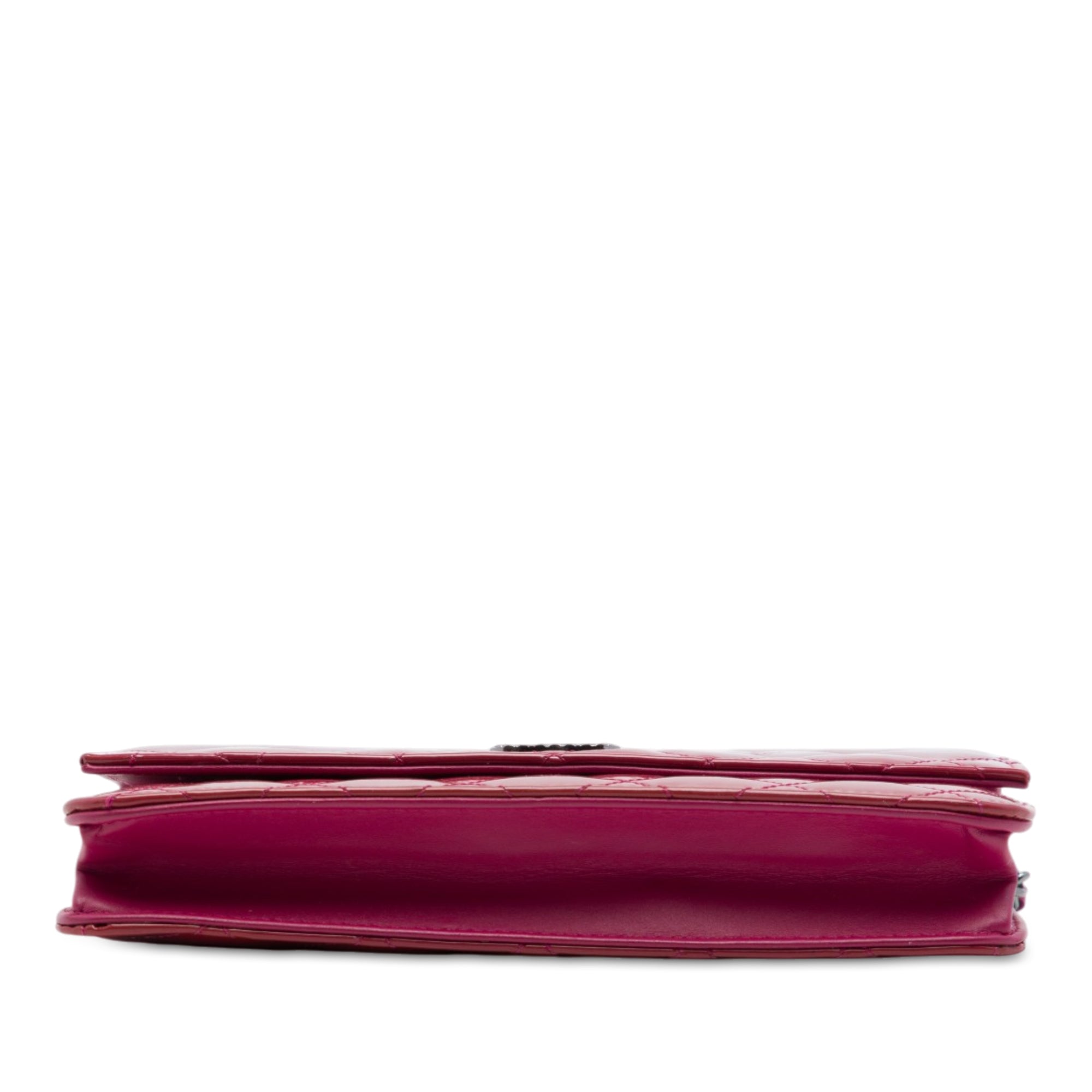 Chanel CC Quilted Patent Brilliant Wallet On Chain - image 3