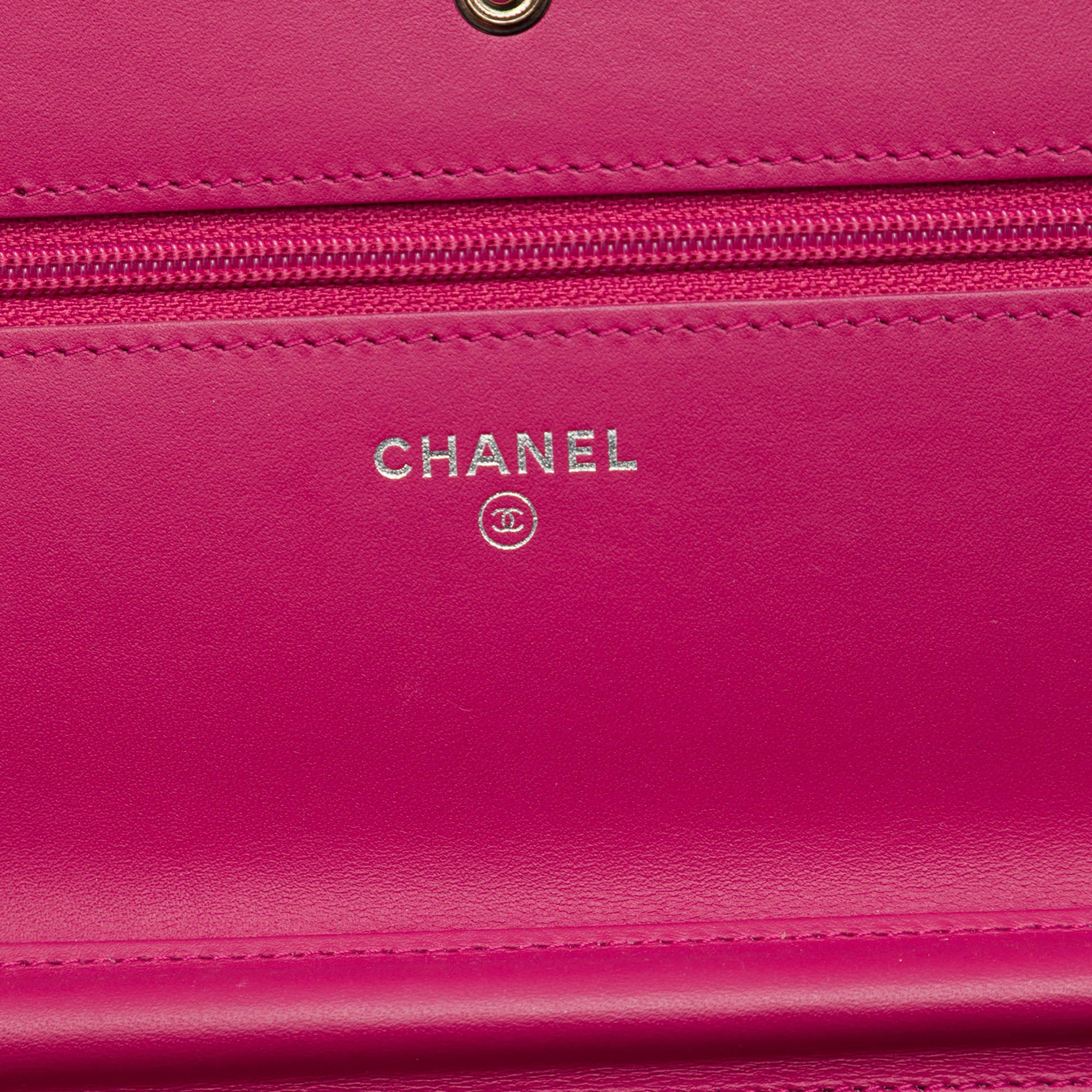 Chanel CC Quilted Patent Brilliant Wallet On Chain - image 5