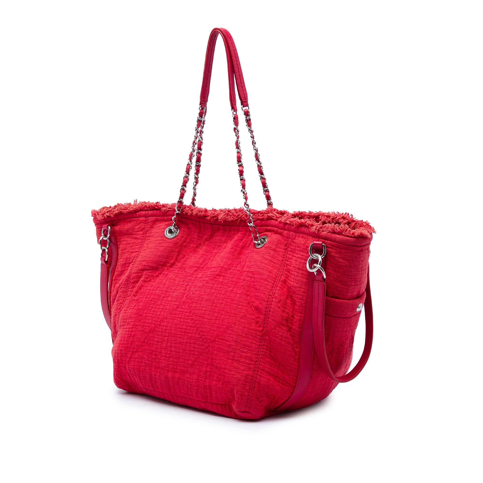 Chanel CC Fringe Canvas Tote - image 2
