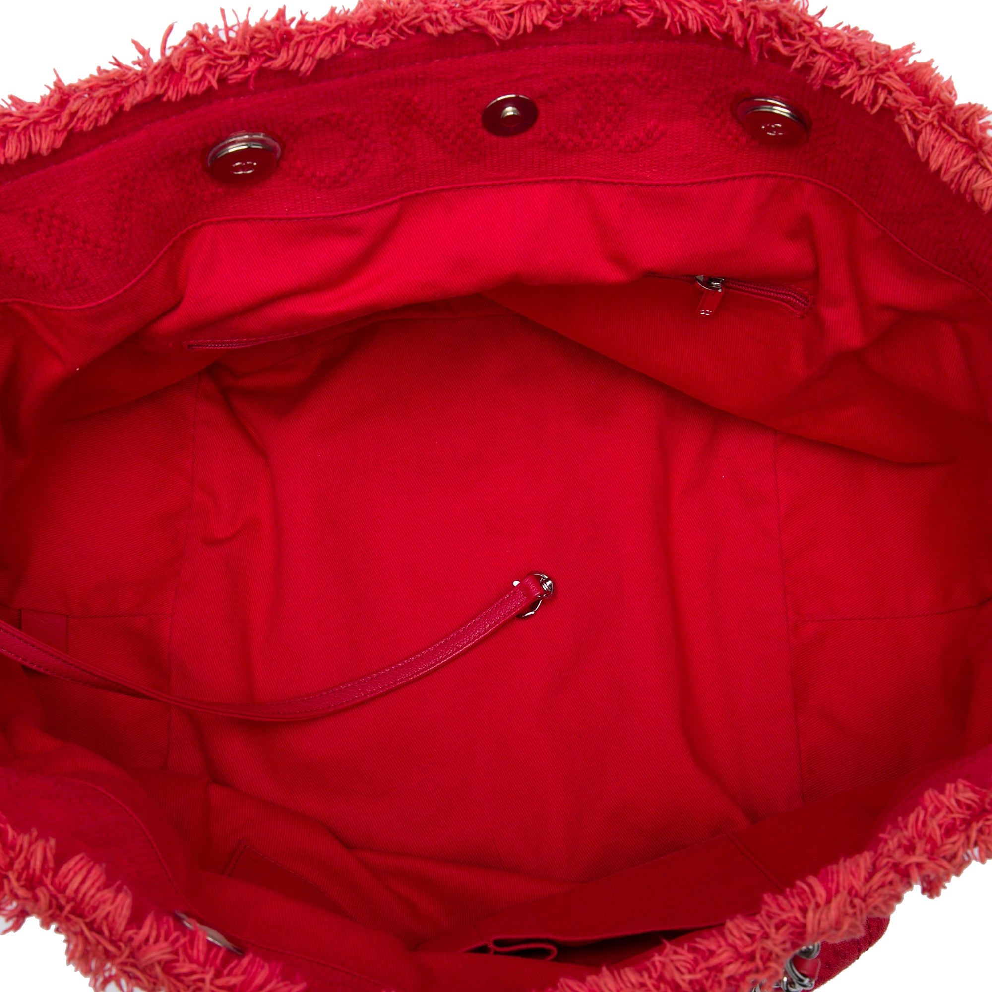 Chanel CC Fringe Canvas Tote - image 4