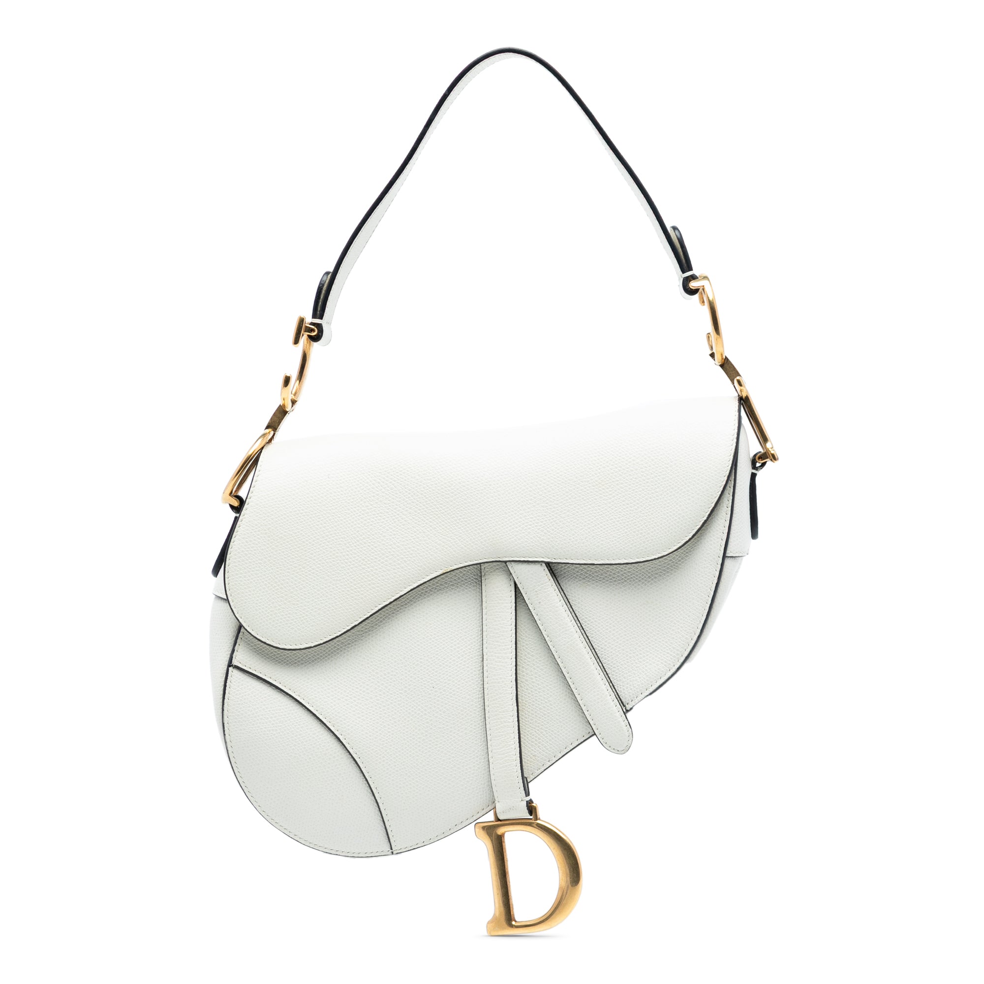 Dior Grained Calfskin Saddle Bag - image 1