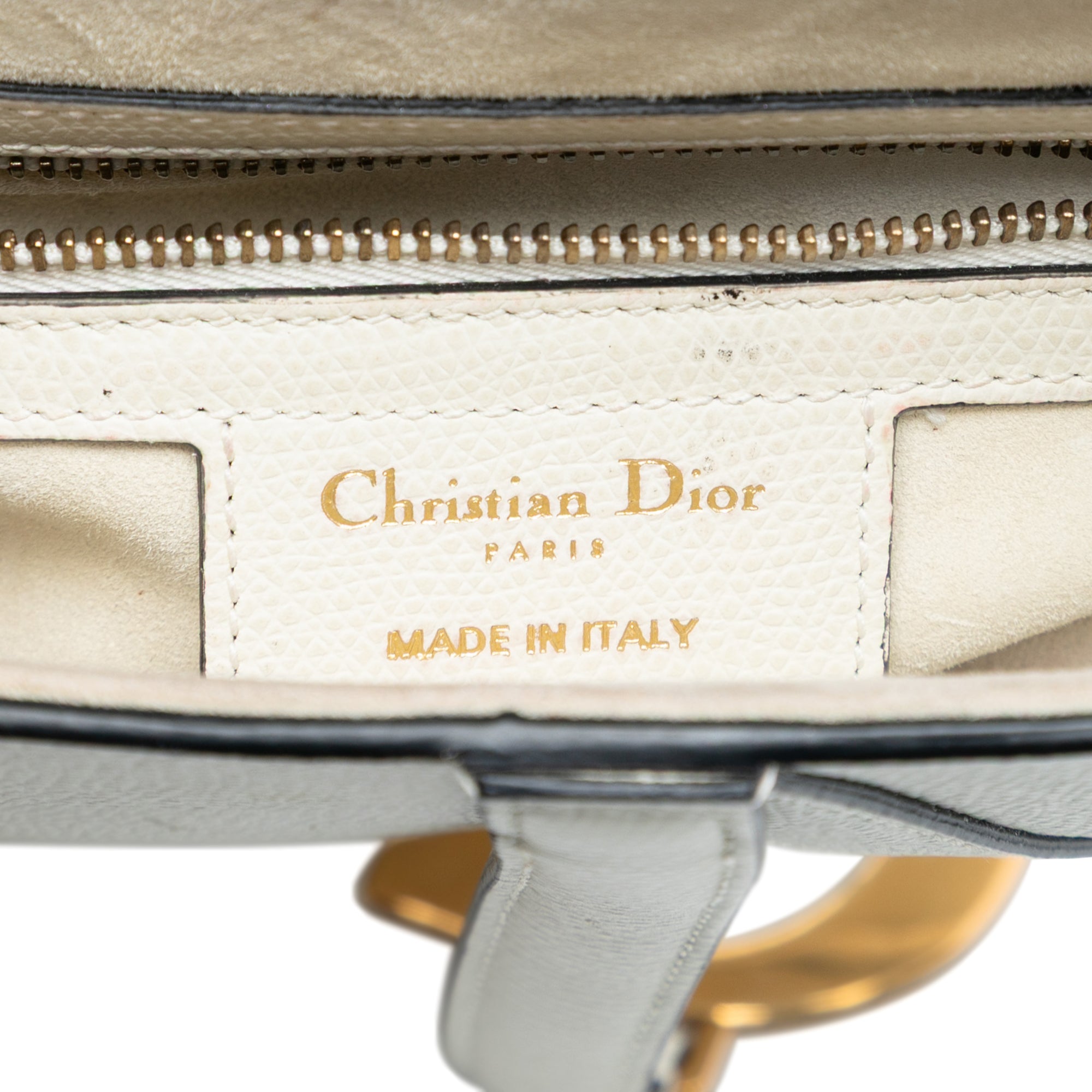 Dior Grained Calfskin Saddle Bag - image 5
