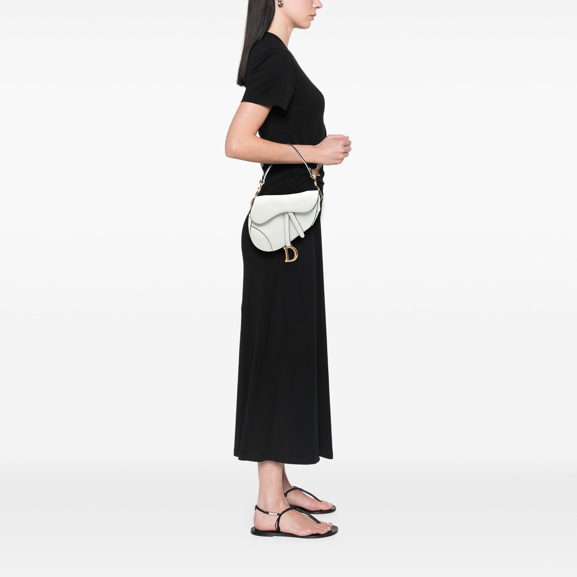 Dior Grained Calfskin Saddle Bag - image 7