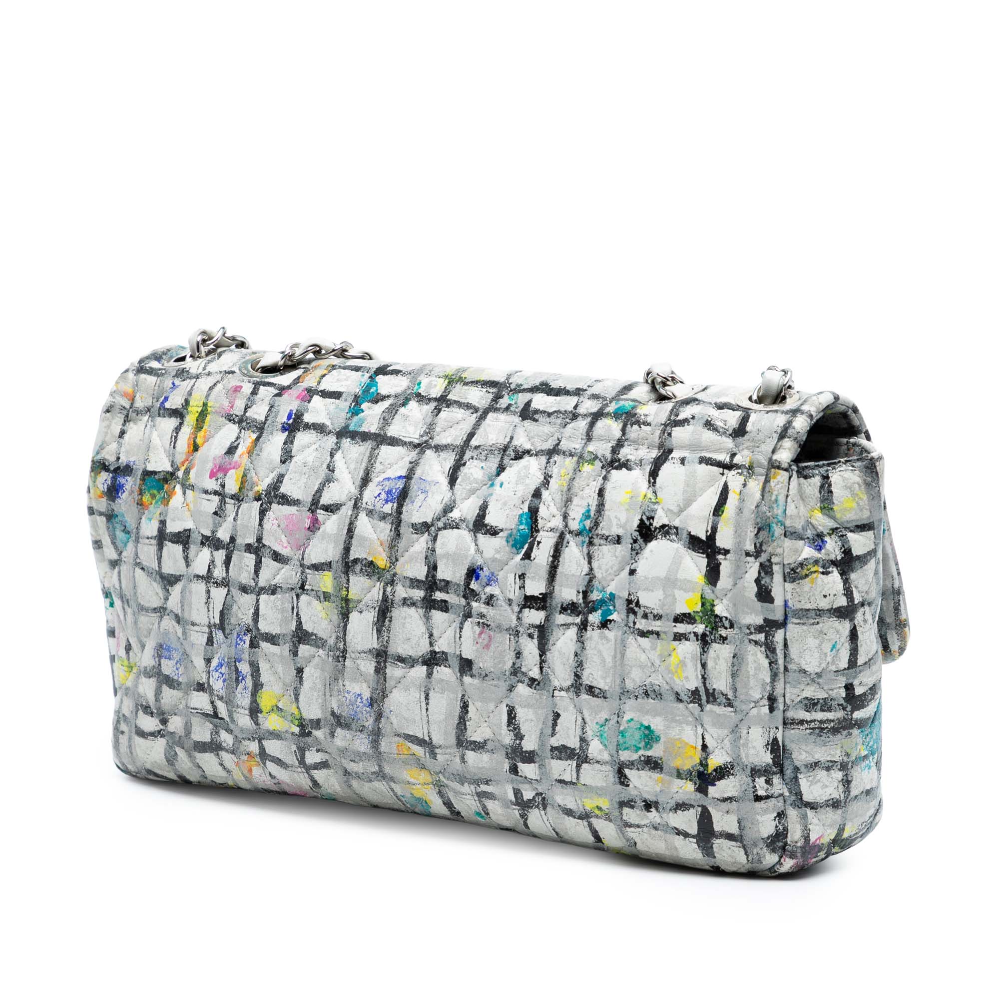 Chanel Medium Calfskin Hand Painted Graffiti Flap - image 2
